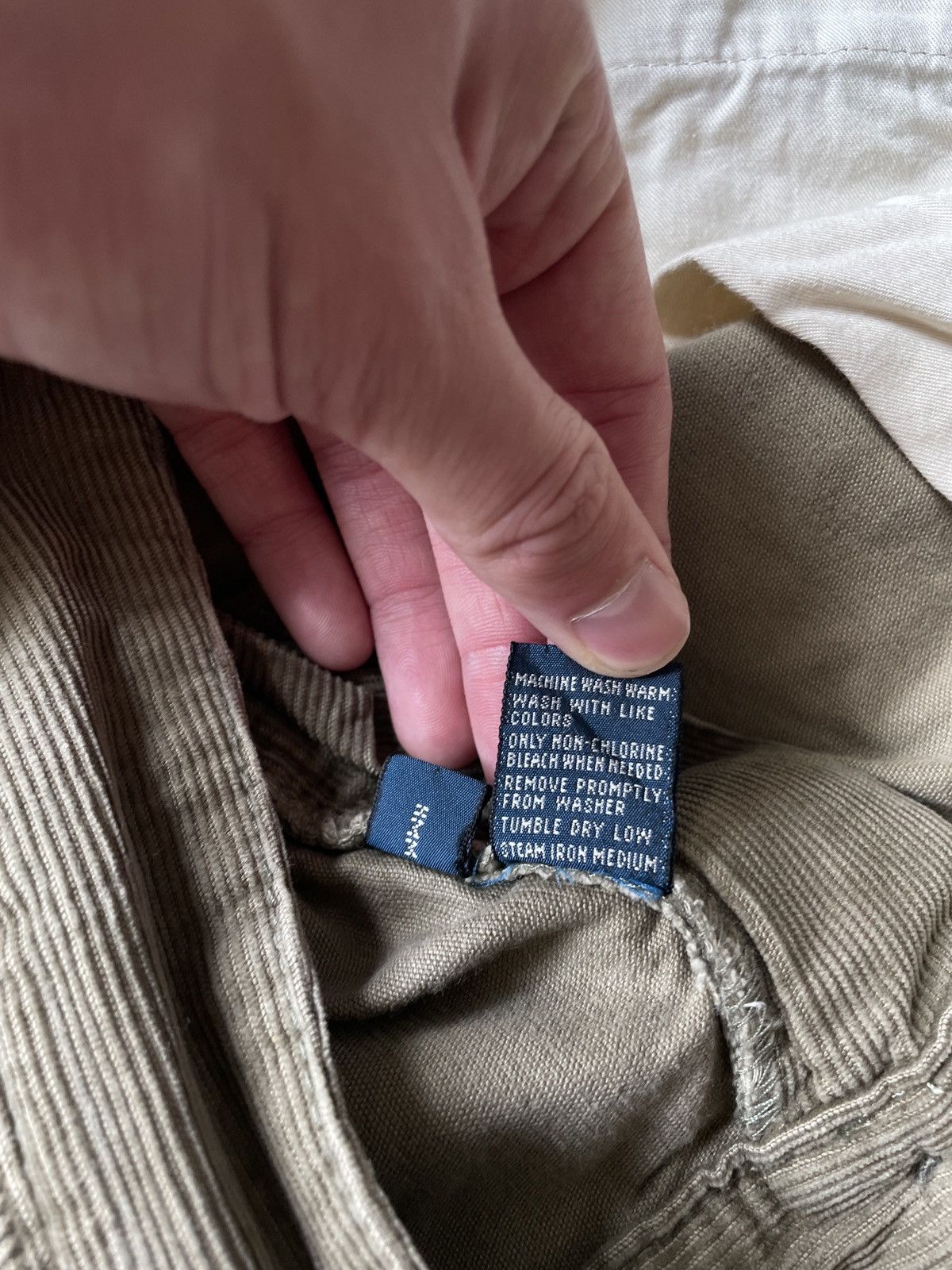 Polo Ralph Lauren Vintage Polo Ralph Lauren Cargo Pants Velvet Corduroy Army Size US 32 / EU 48 - 14 Thumbnail