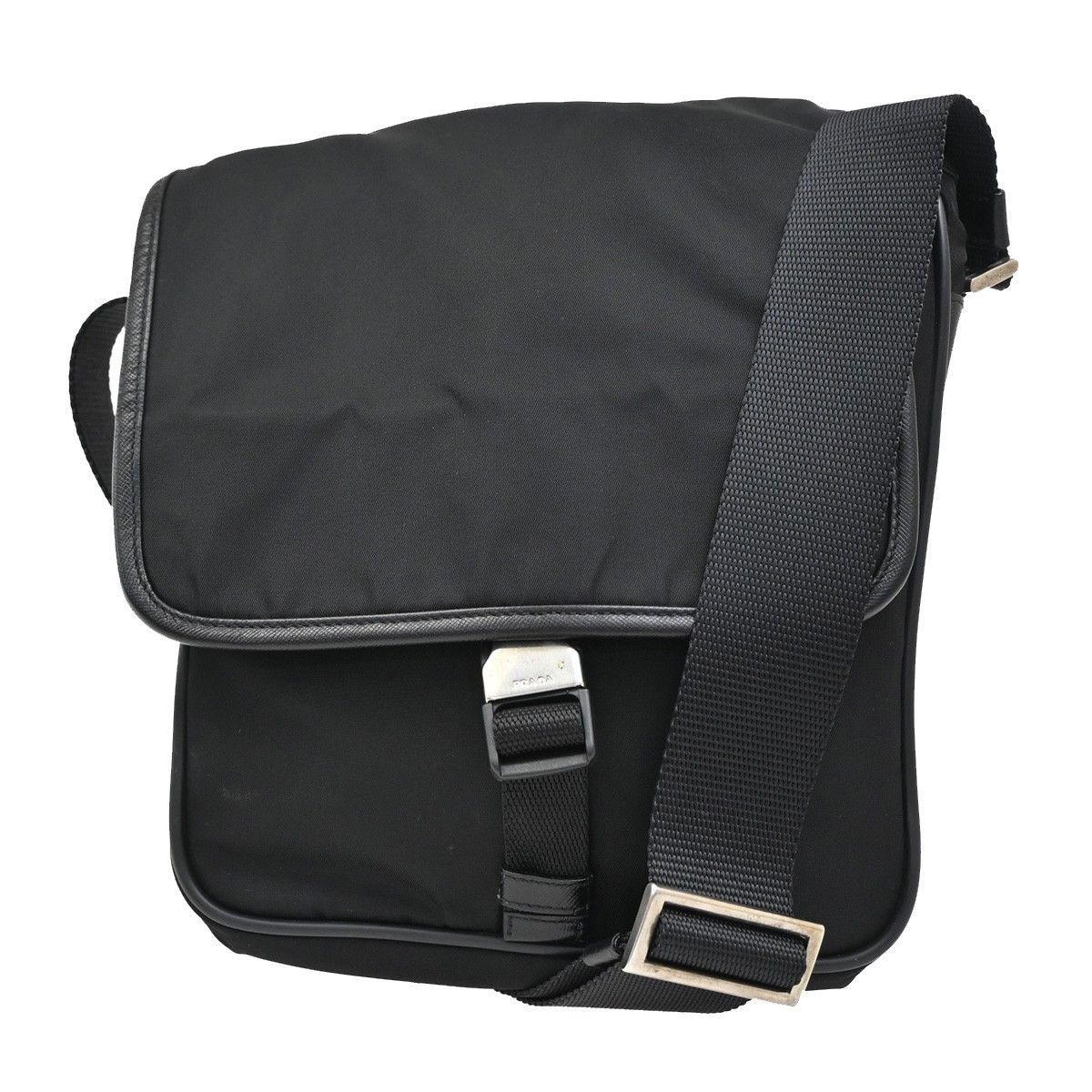 Prada Prada Logo Flap Messenger Tessuto Size ONE SIZE - 1 Thumbnail
