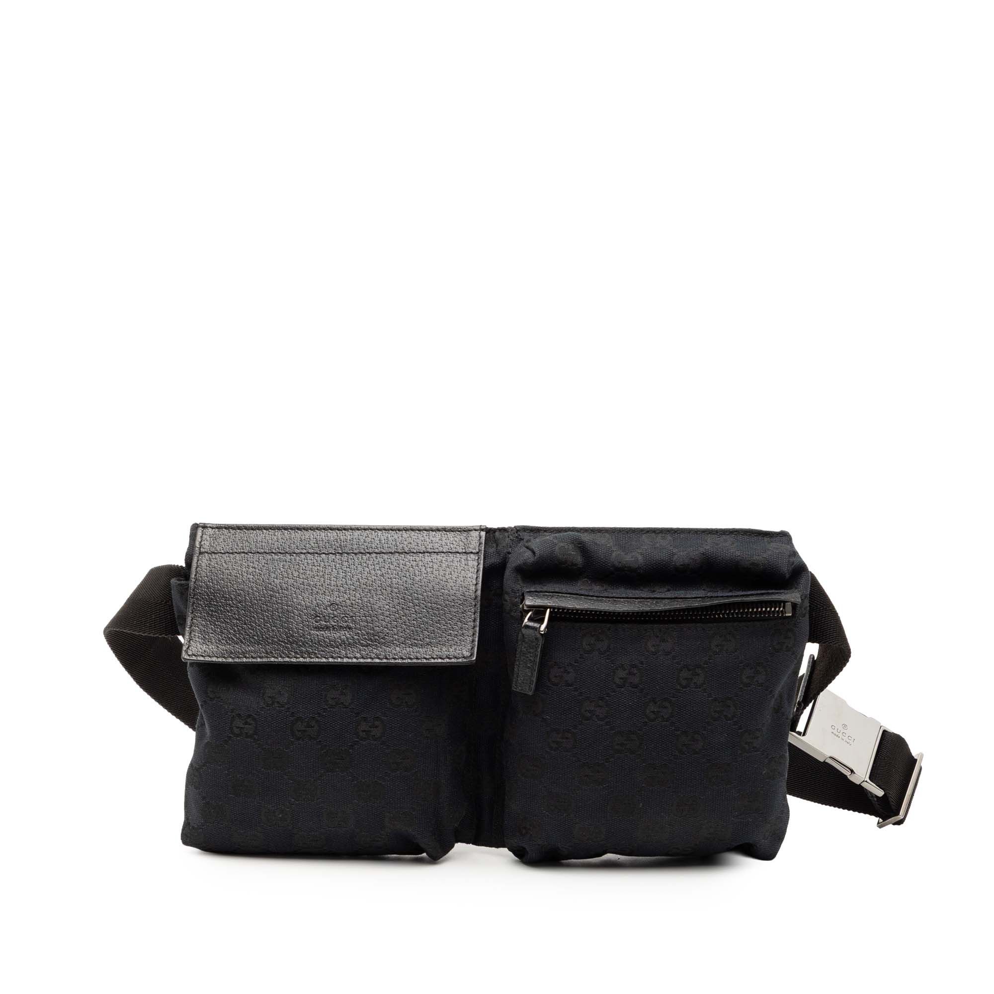 Gucci Gucci GG Canvas Double Pocket Belt Bag Size ONE SIZE - 1 Thumbnail