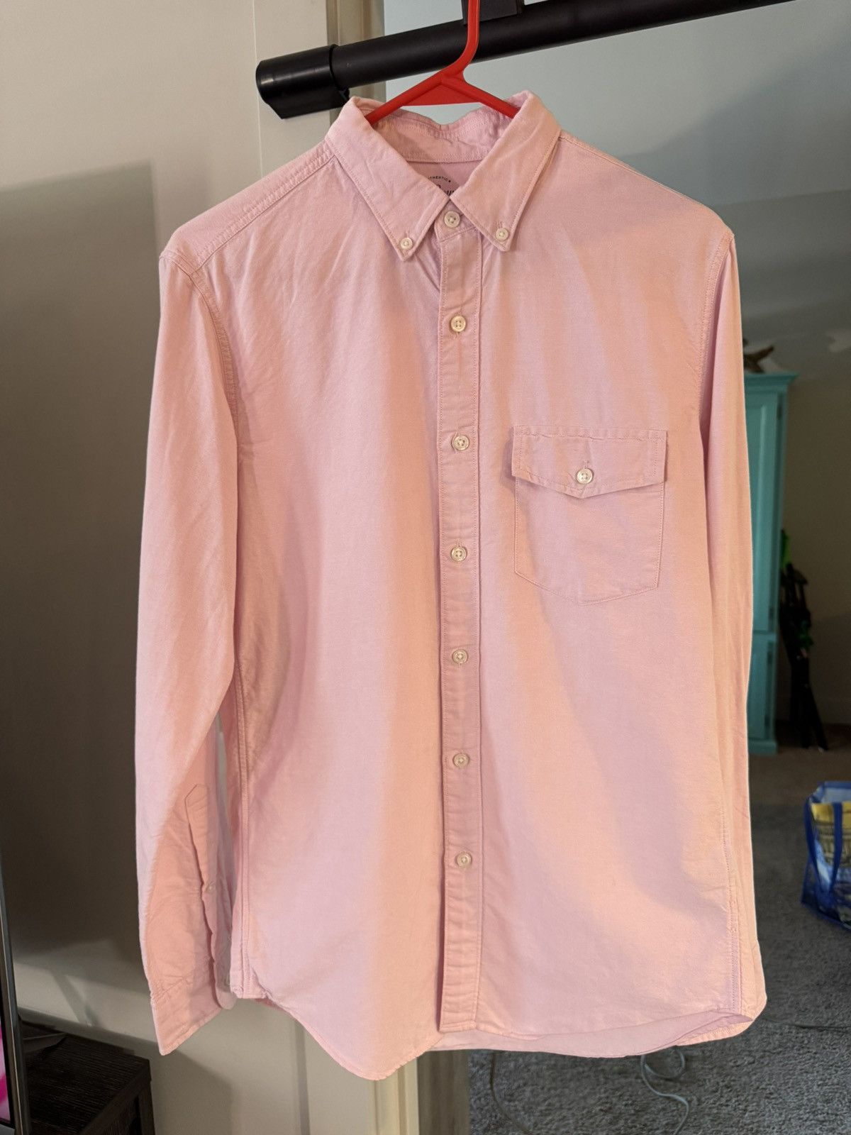 J.Crew J.Crew Slim Oxford Button Down Shirt S Pink Size US S / EU 44-46 / 1 - 1 Thumbnail