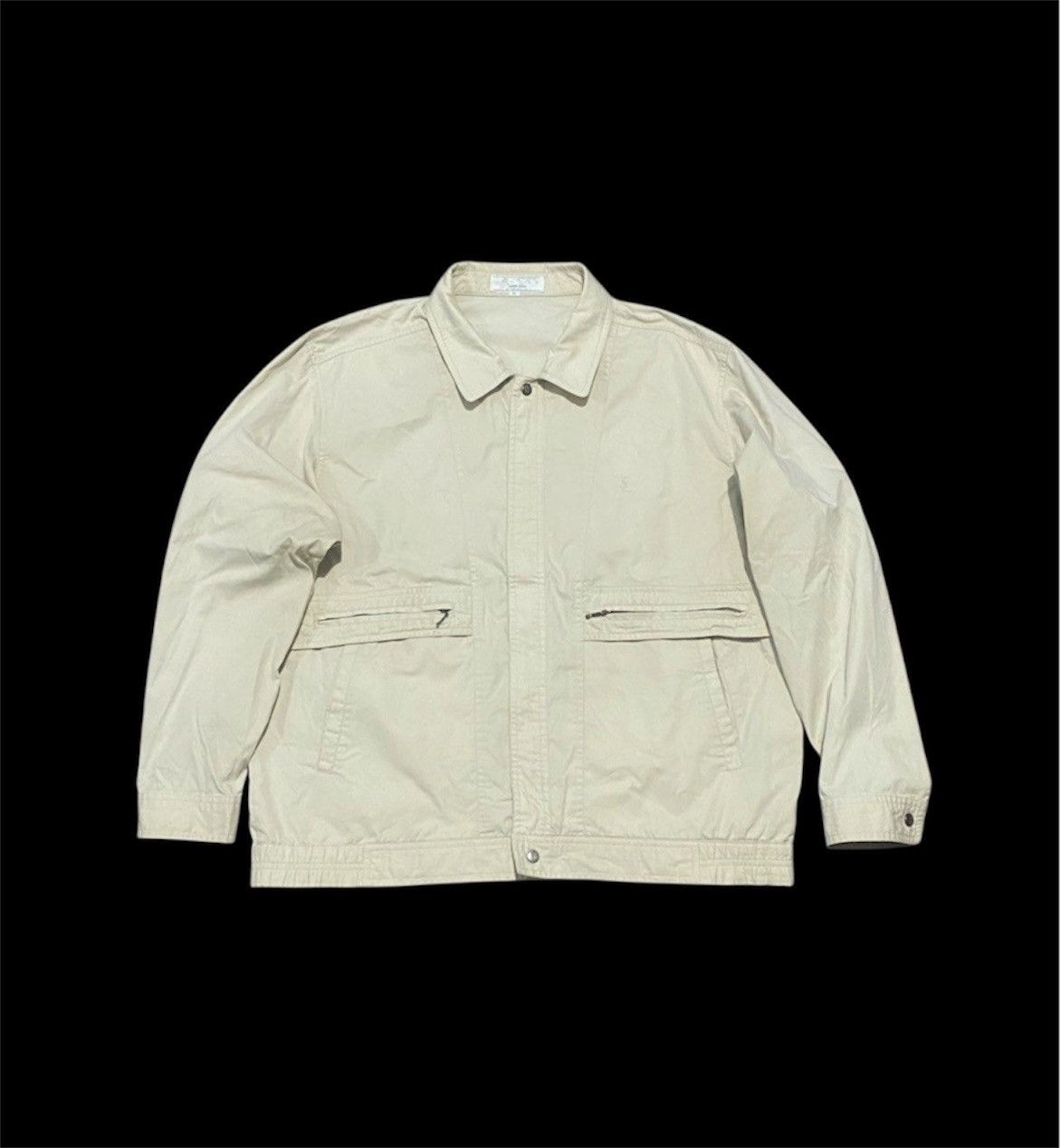 Yves Saint Laurent Vintage Yves Saint Laurent Work Jacket Beige Size US L / EU 52-54 / 3 - 1 Thumbnail
