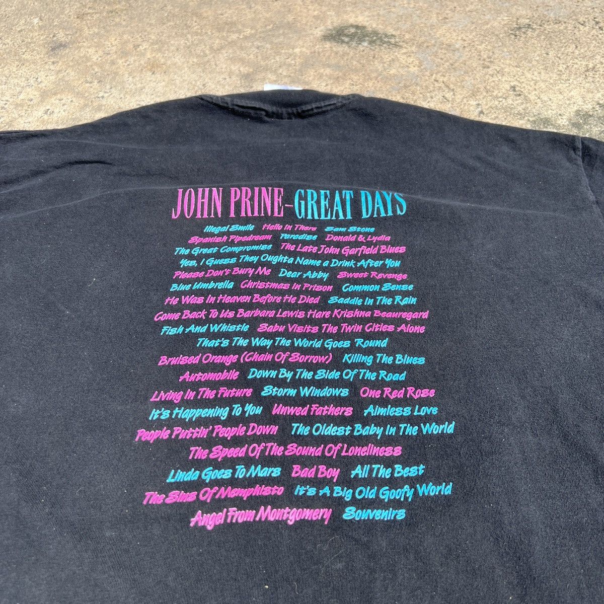 Band Tees × Vintage Vintage 90s John Prine Promo Tee XL Progressive Country folk Size US XL / EU 56 / 4 - 6 Thumbnail