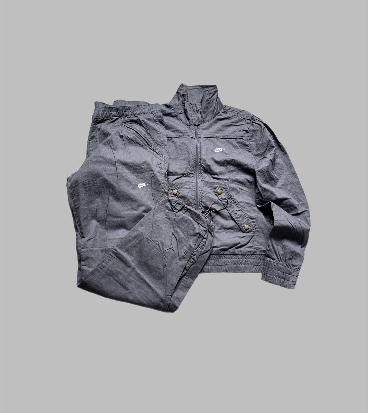 Nike × Vintage Vintage Nike Tracksuit Jacket And Pants 90s Swoosh Size US XL / EU 56 / 4 - 1 Thumbnail