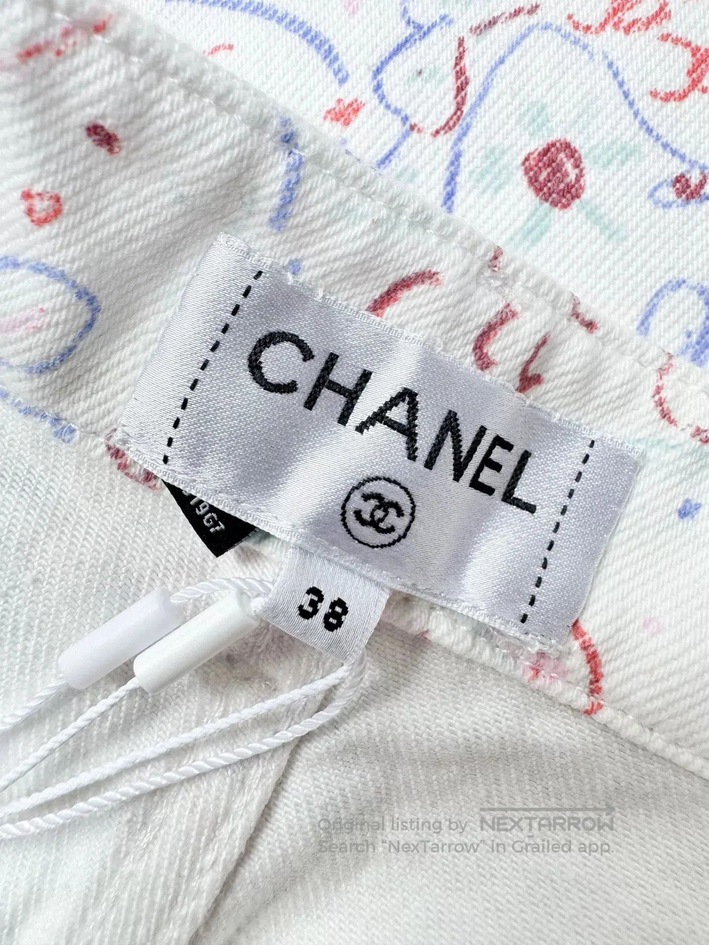 Chanel Chanel 25C Graffiti Fish Print Wide-Leg Pants. Size US 38 / EU 54 - 5 Thumbnail