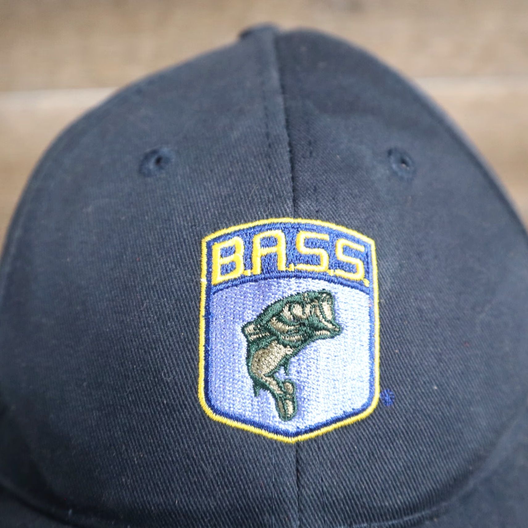 Sportmax BASS Hat Adults Adjustable Blue Baseball Cap Cap Adult Strapback Cap Bass Anglers Sportman Size ONE SIZE - 2 Thumbnail