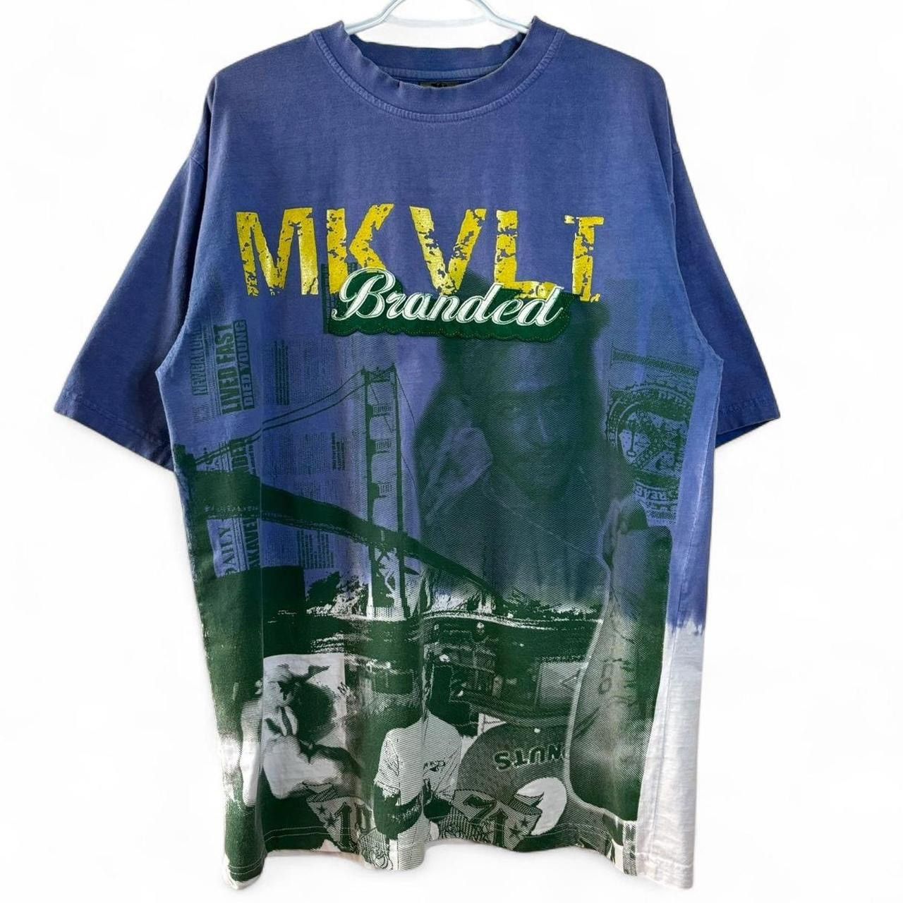 Makaveli × Rap Tees × Vintage Vintage Y2K Makaveli Tupac Shakur Full Print Graphic Rap Tee Size US L / EU 52-54 / 3 - 1 Thumbnail