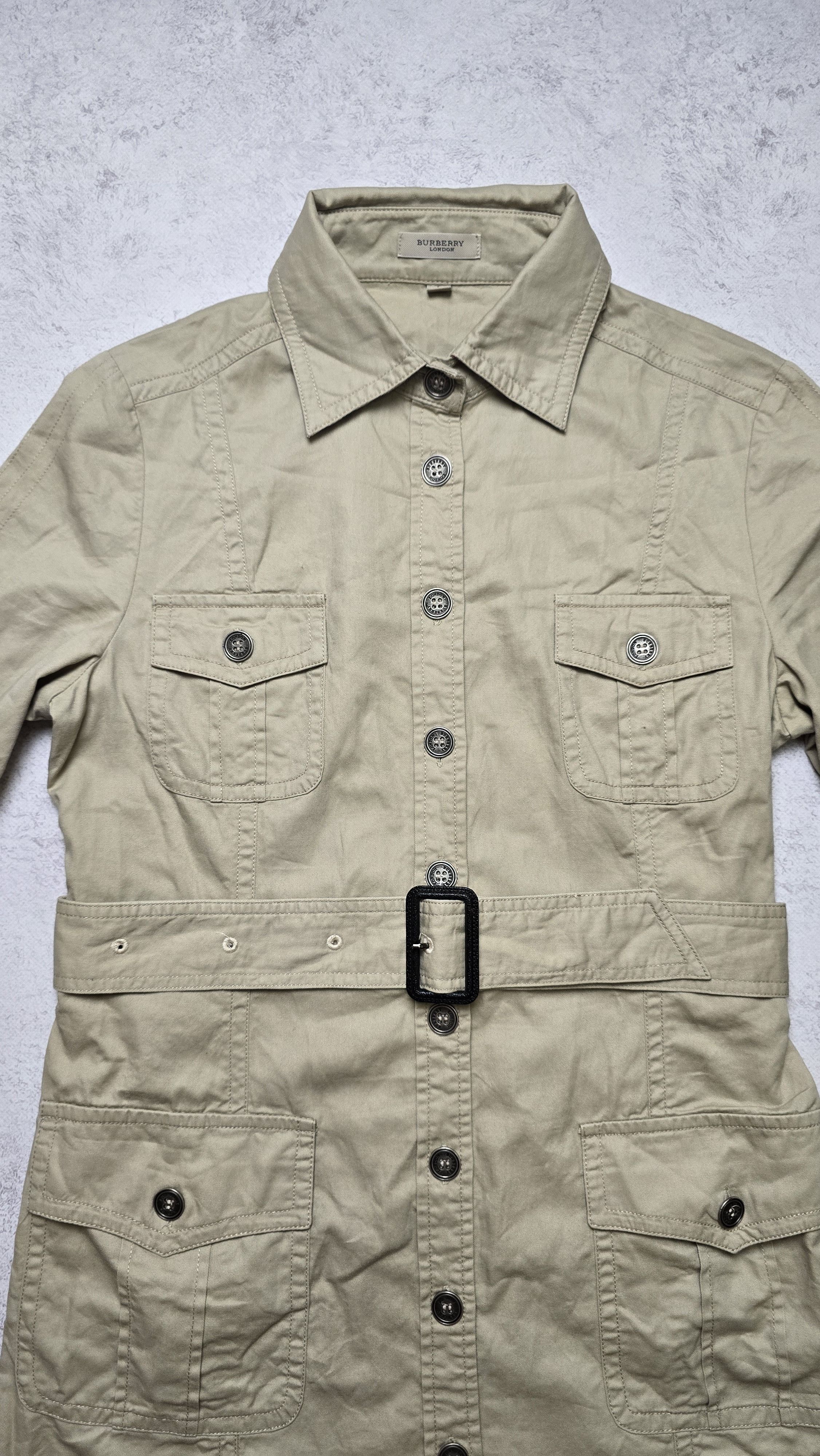 Burberry Burberry London Safari Utility Dress Belted Nova Check Size L / US 10 / IT 46 - 13 Thumbnail