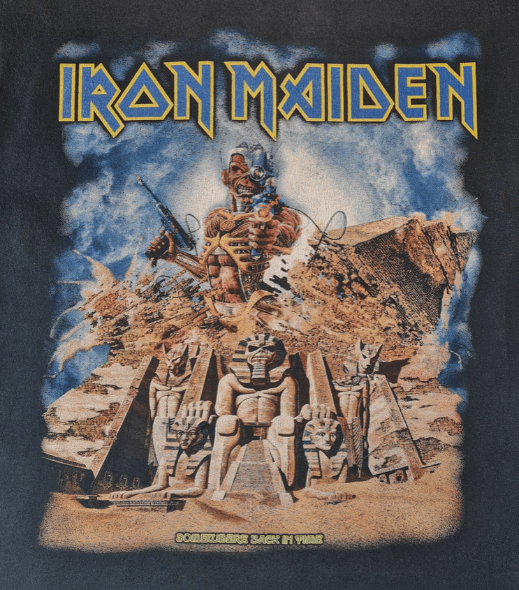 Fruit Of The Loom Iron Maiden - Somewhere Back in Time - 2008 T-shirt L Rare Size US L / EU 52-54 / 3 - 3 Thumbnail