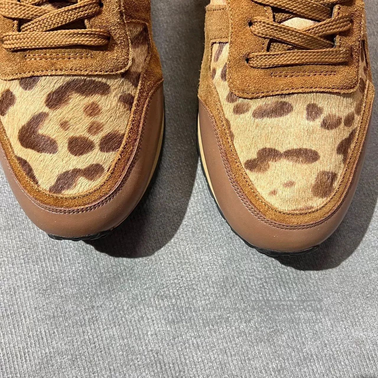 Valentino Valentino Rockrunner Leopard Horsehair Sneakers. Size US 10 / EU 43 - 3 Thumbnail