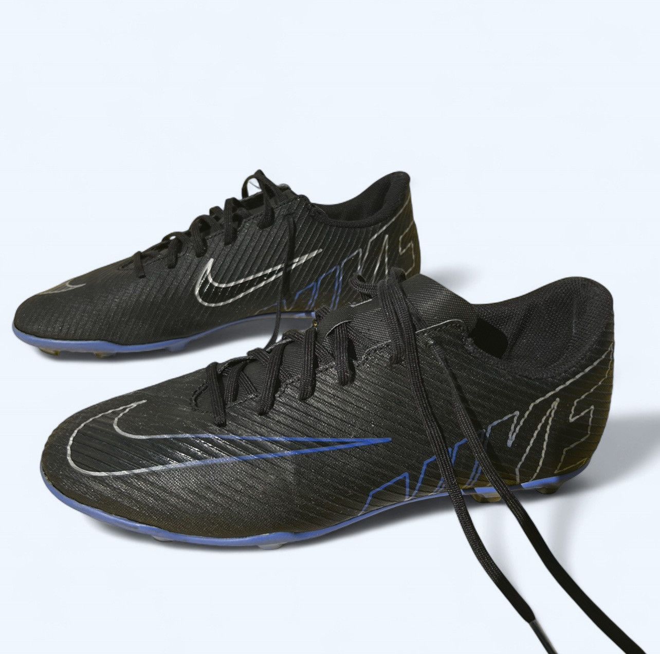Nike Nike Men’s Zoom Mercurial Vapor 15 Club FG/MG Black/Blue Size US 11 / EU 44 - 2 Thumbnail