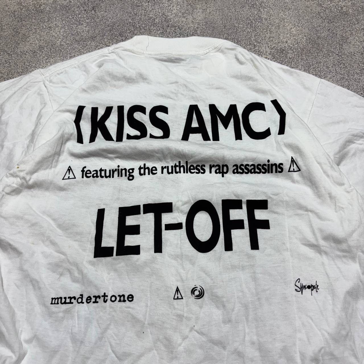 Band Tees 90s Kiss AMC "A bit of" Britse pop Band Sexy Girl Tour Size US L / EU 52-54 / 3 - 10 Thumbnail