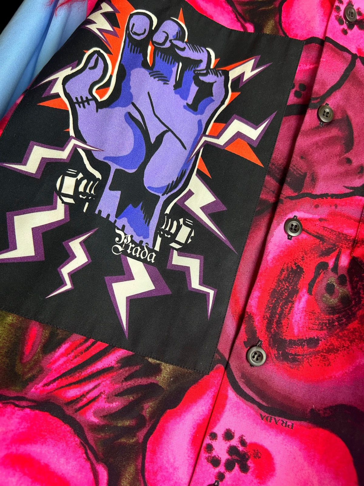 Prada × Universal Studios Runway FW19 Mohair Frankenstein Button Up Size US S / EU 44-46 / 1 - 4 Thumbnail