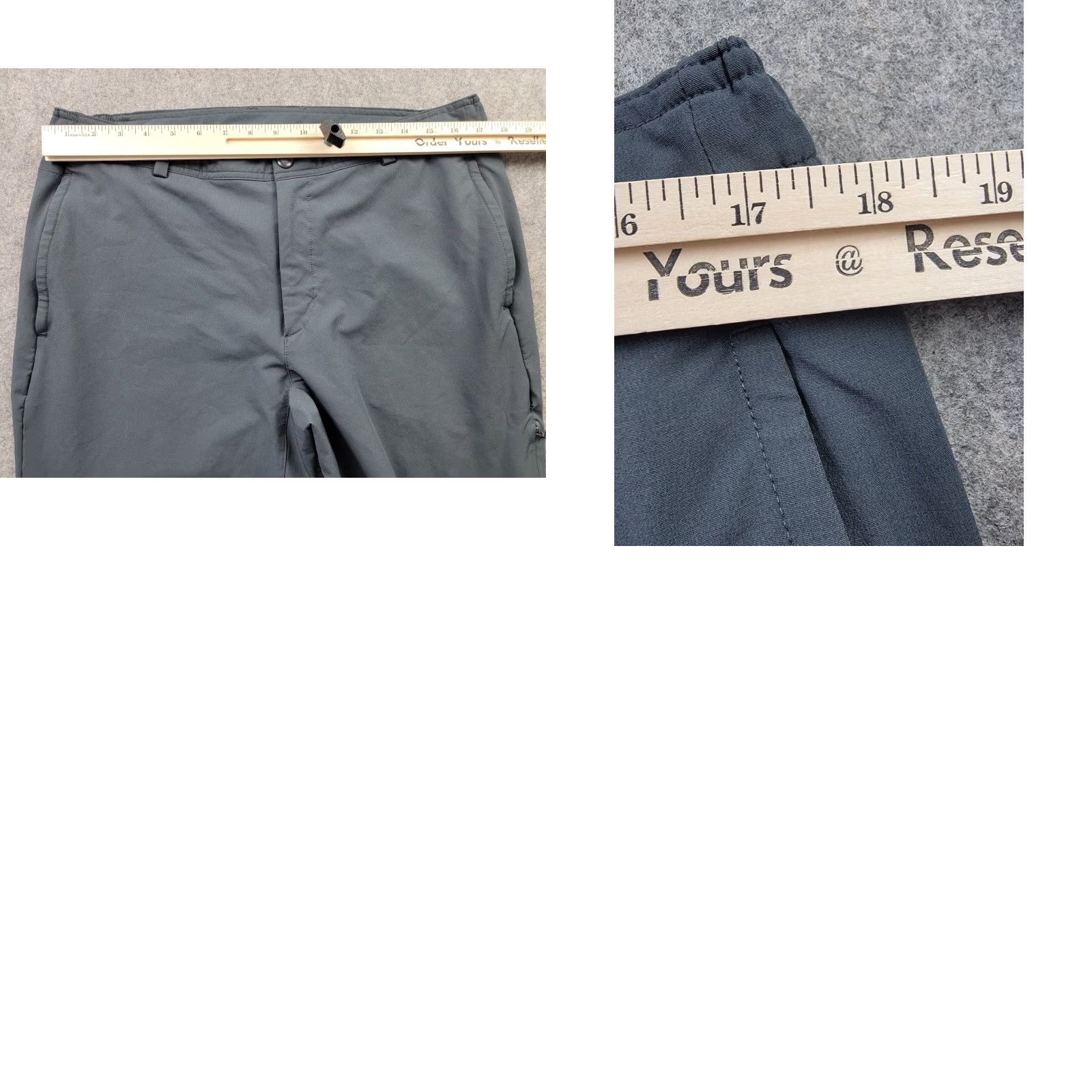 Vintage Mack Weldon Radius Flex Jogger Pants Mens Large Gray, Regular Fit, Solid, 91% Polyester 9% Spandex, Casual Sports Pants Size US 33 - 9 Thumbnail
