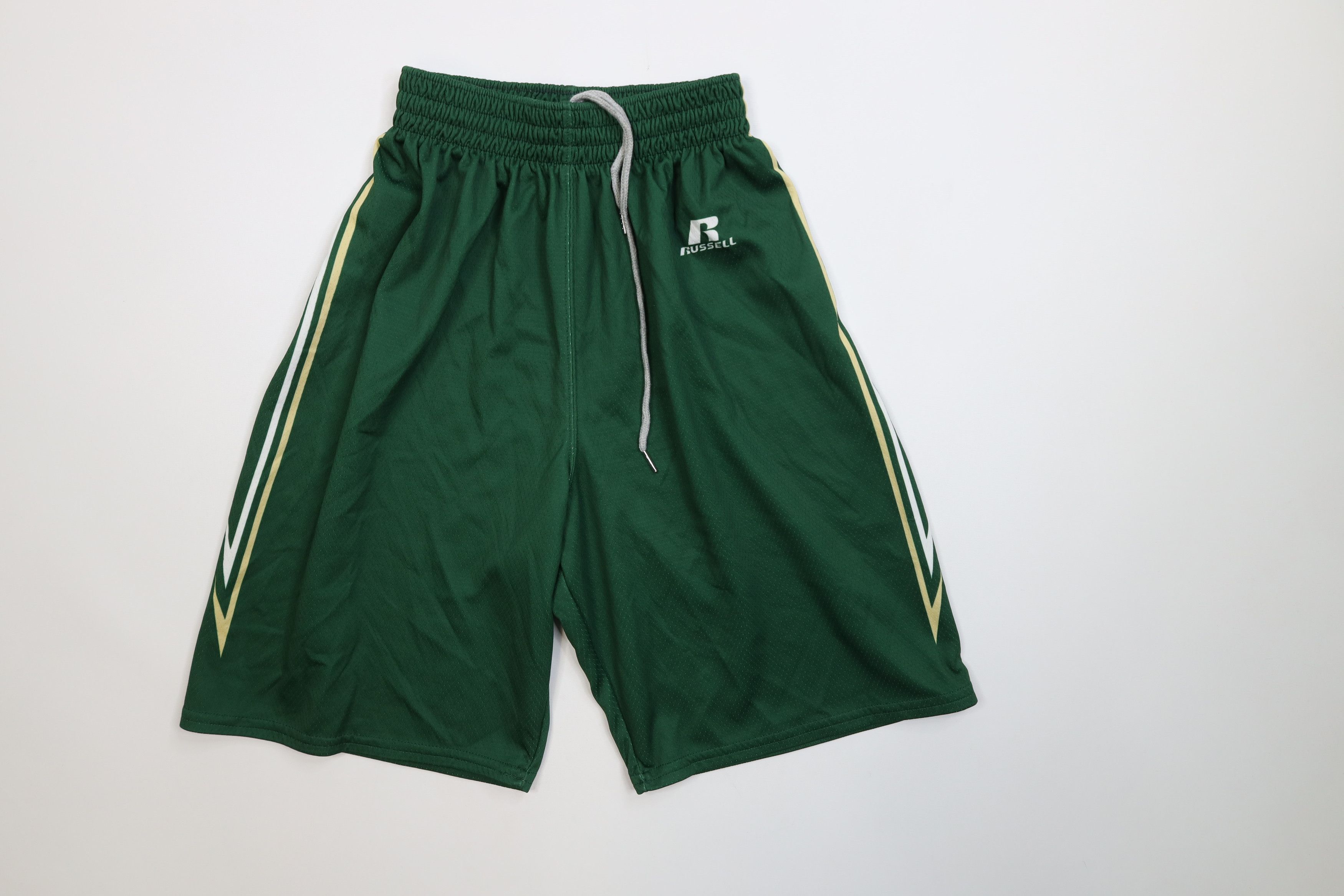 Russell Athletic Vintage 90s Y2K Russell Athletic Basketball Gym Shorts Green Size US 30 / EU 46 - 1 Thumbnail