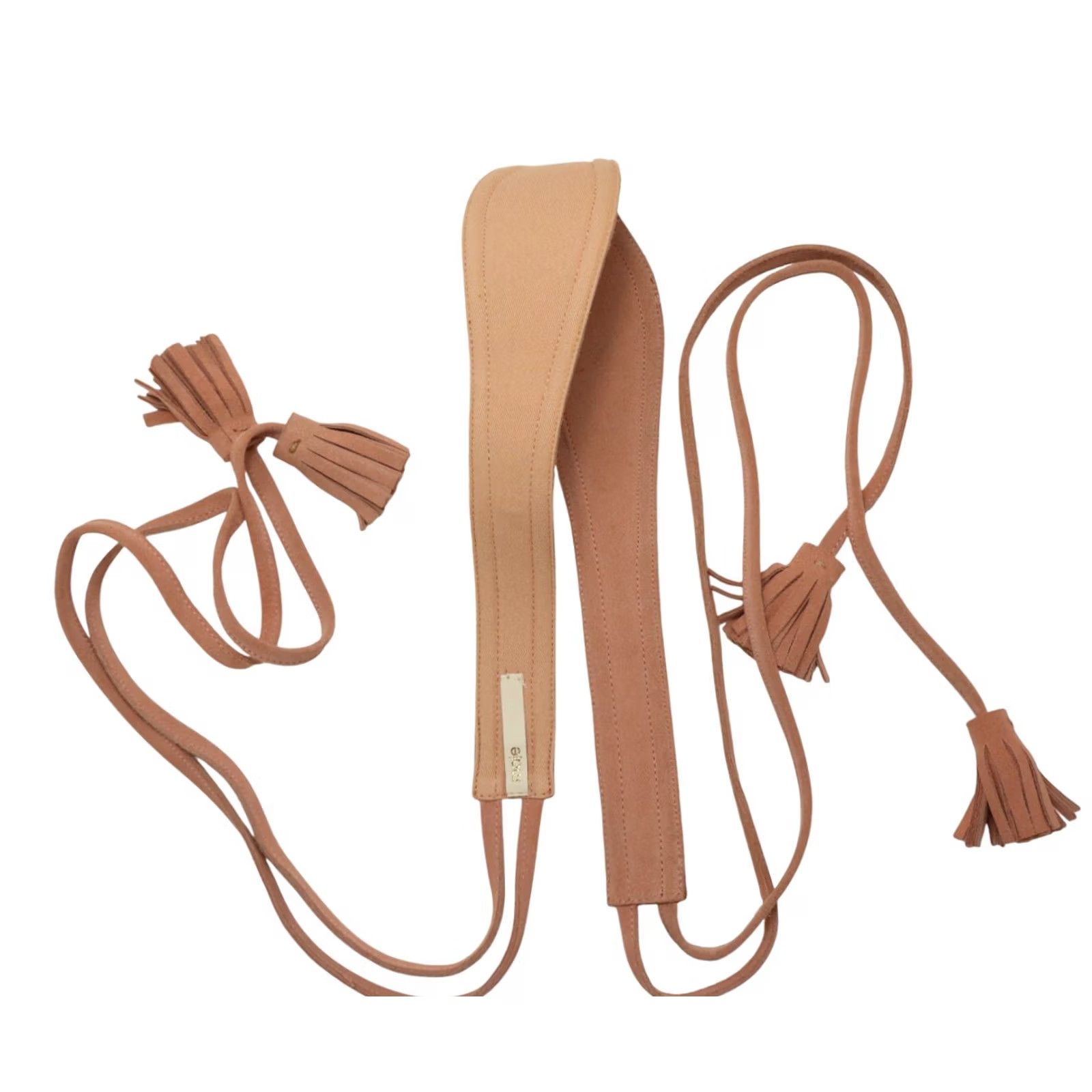 Maje MAJE Belt ONE SIZE Pink Suede Leather Fringe Details Women's Size ONE SIZE - 5 Thumbnail
