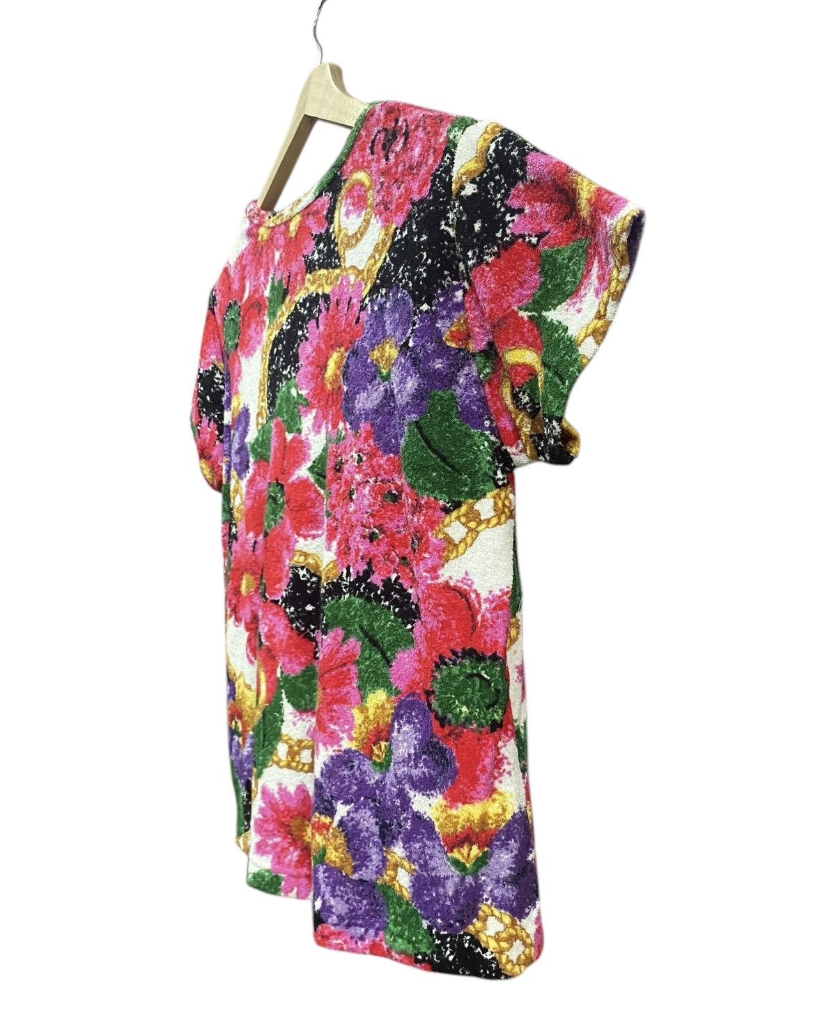 Celine CELINE Floral Velvet Blouse Shirt Size L / US 10 / IT 46 - 11 Thumbnail