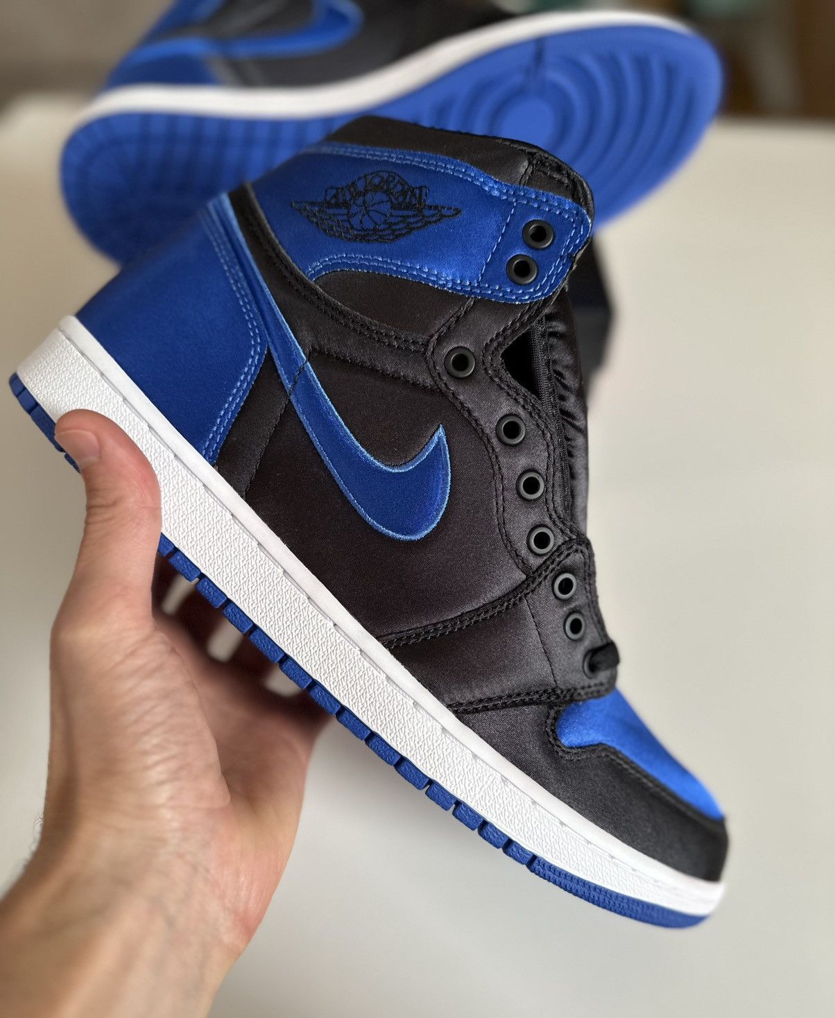 Jordan Brand Jordan 1 Retro High Satin Royal (Numbered to 701) Size US 11 / EU 44 - 5 Thumbnail