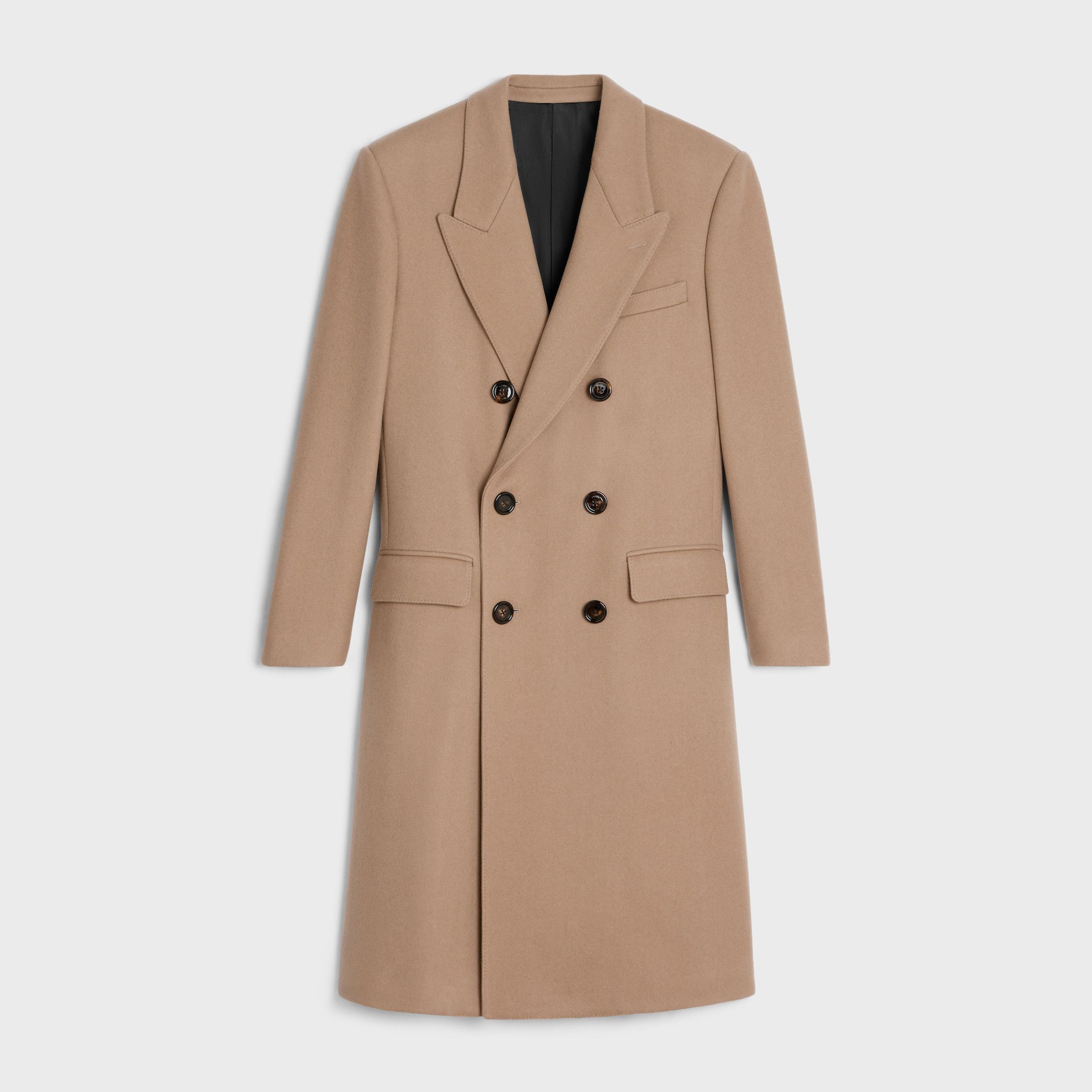 Celine BOXY COAT IN CASHMERE CLOTH dark camel Size US M / EU 48-50 / 2 - 1 Thumbnail
