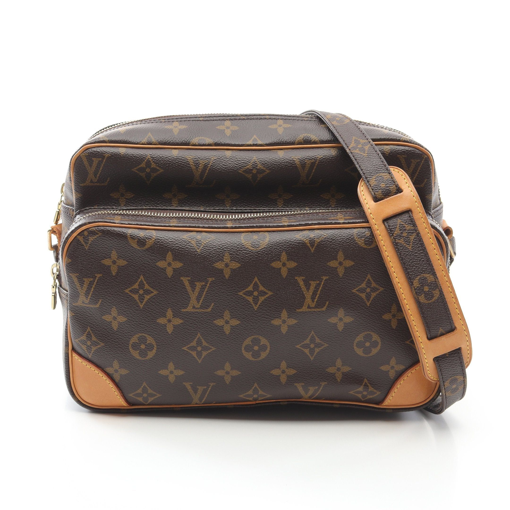 Louis Vuitton Louis Vuitton Nil Monogram Shoulder Bag Leather Brown Size ONE SIZE - 1 Thumbnail
