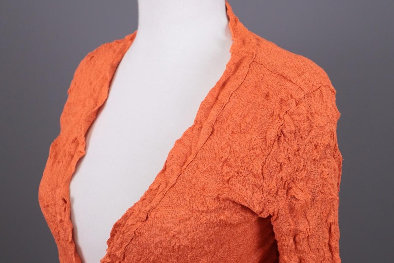 Designer Aventures des Toiles Orange Button Down Shirt Size 38 / S Size M / US 6-8 / IT 42-44 - 8 Thumbnail