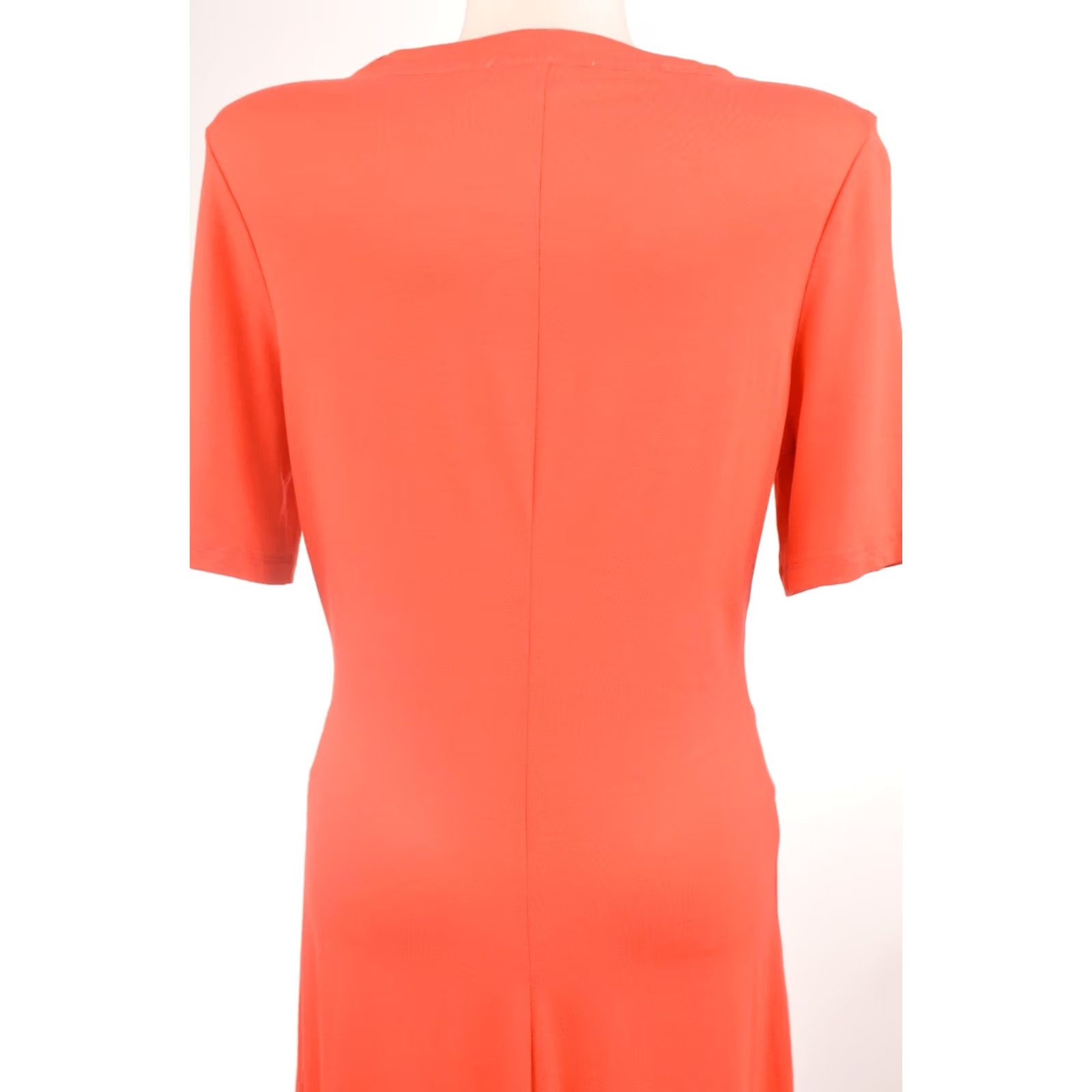 Vintage Thom by Thomas Rath Short Sleeve Peach Viscose Blend Dress 453350 Size D 36 Women's Midi A-Line Peach Vintage? Size 25" / US 0 / IT 36 - 5 Thumbnail