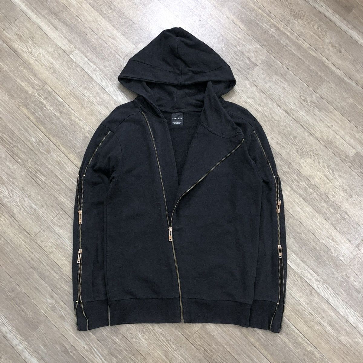If Six Was Nine 2000s Zara Man Asymatrical Multizipper Jacket Lgb Style Size US M / EU 48-50 / 2 - 3 Thumbnail