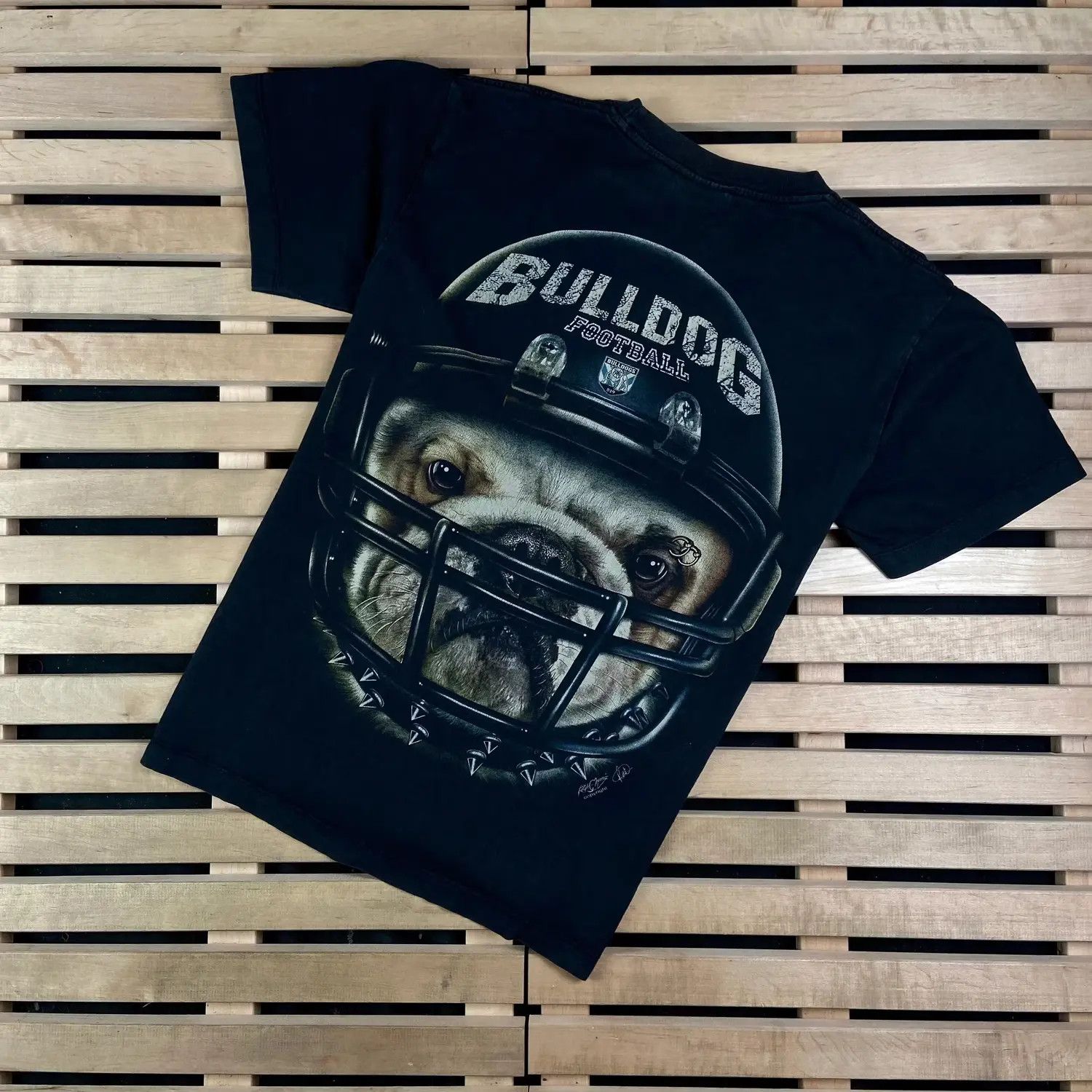 Band Tees Mens Vintage T Shirt Bulldog Football Size M Size US M / EU 48-50 / 2 - 5 Thumbnail
