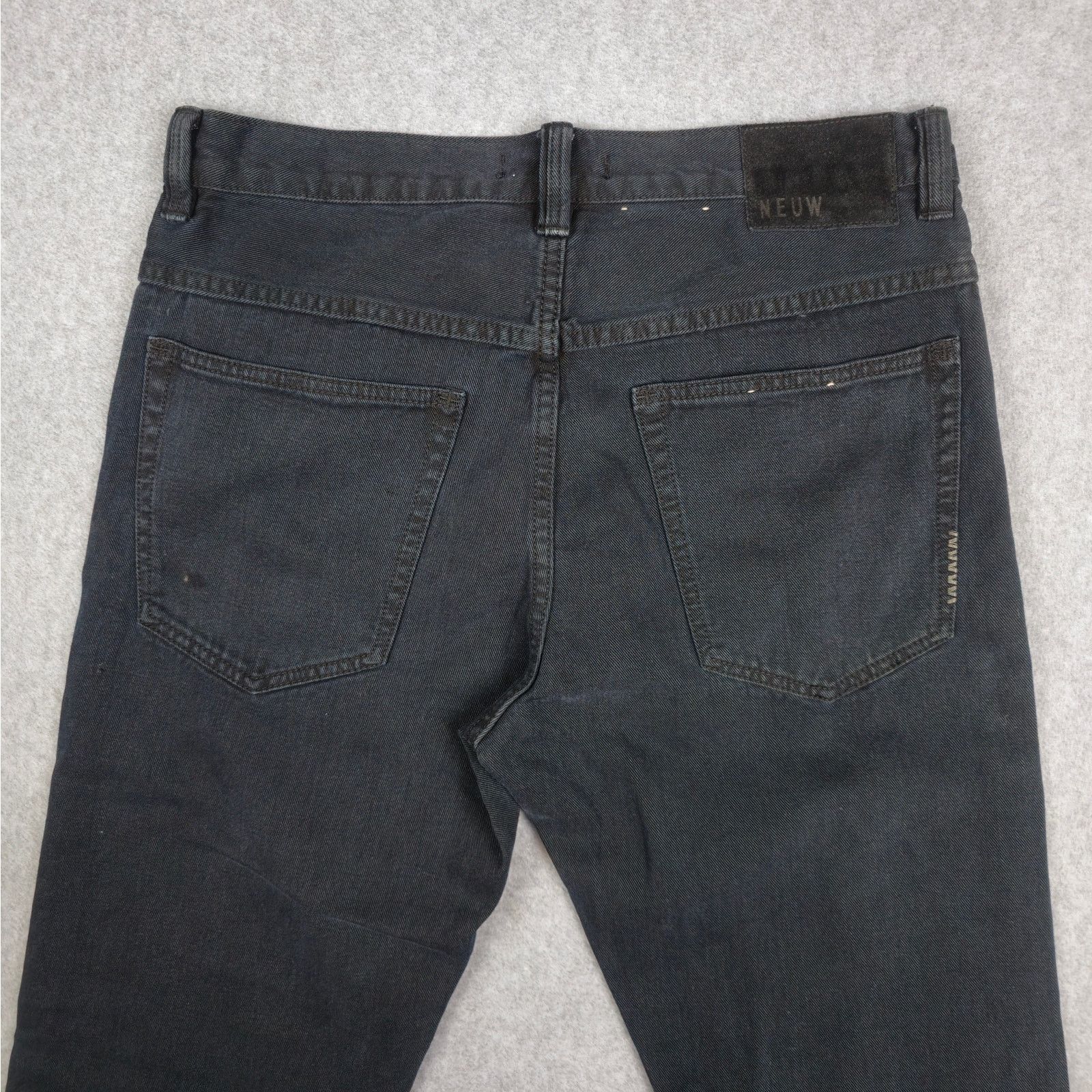 NEUW Denim Neuw 30x29 Black Button Fly Jeans Size US 30 / EU 46 - 8 Thumbnail
