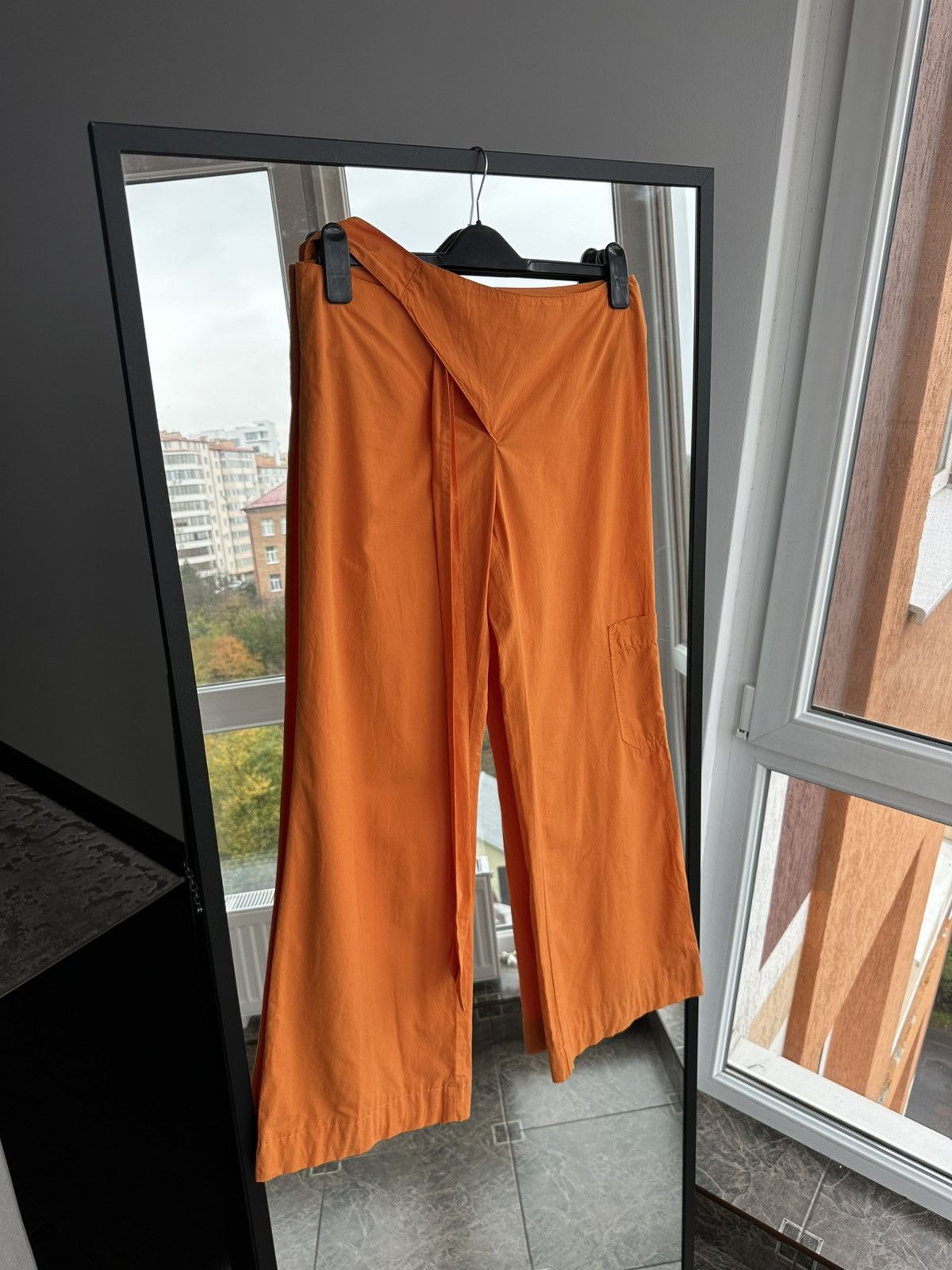 Miss Sixty Miss Sixty Orange Wrap Waist Wide Leg Pants Made in Italy Size 24" / US 00 / IT 34 - 1 Thumbnail