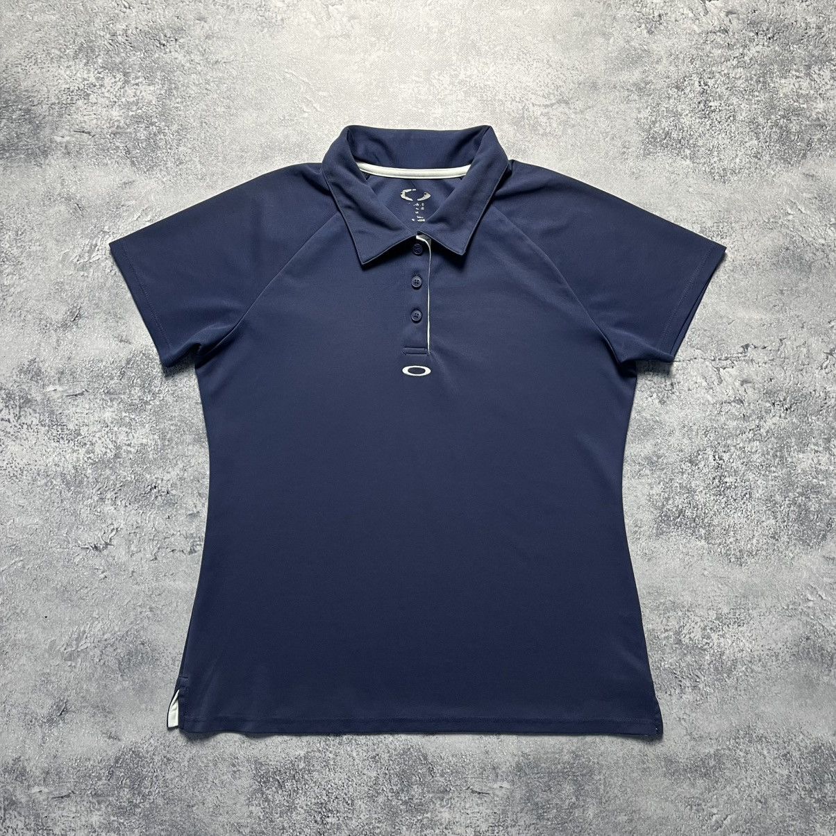 Oakley Vintage Oakley Central Logo Polo Shirt Streetwear Y2K Surf Size S / US 4 / IT 40 - 1 Thumbnail
