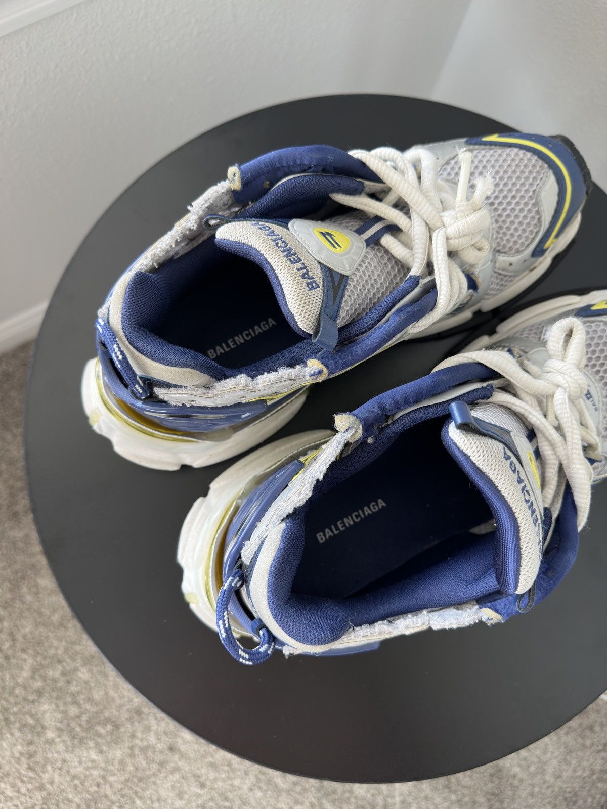 Balenciaga Balenciaga Runner Grey/Yellow/Blue Size US 10 / EU 43 - 10 Thumbnail