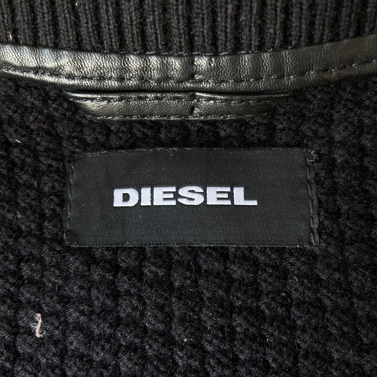 Vintage Diesel Sheepskin Leather Bomber Jacket