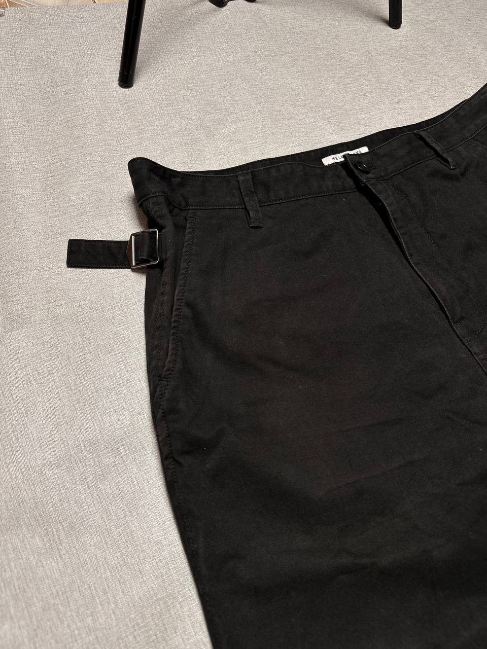Helmut Lang Helmut Lang Black Side Adjuster Trousers Raw Hem Pants Size US 34 / EU 50 - 3 Thumbnail