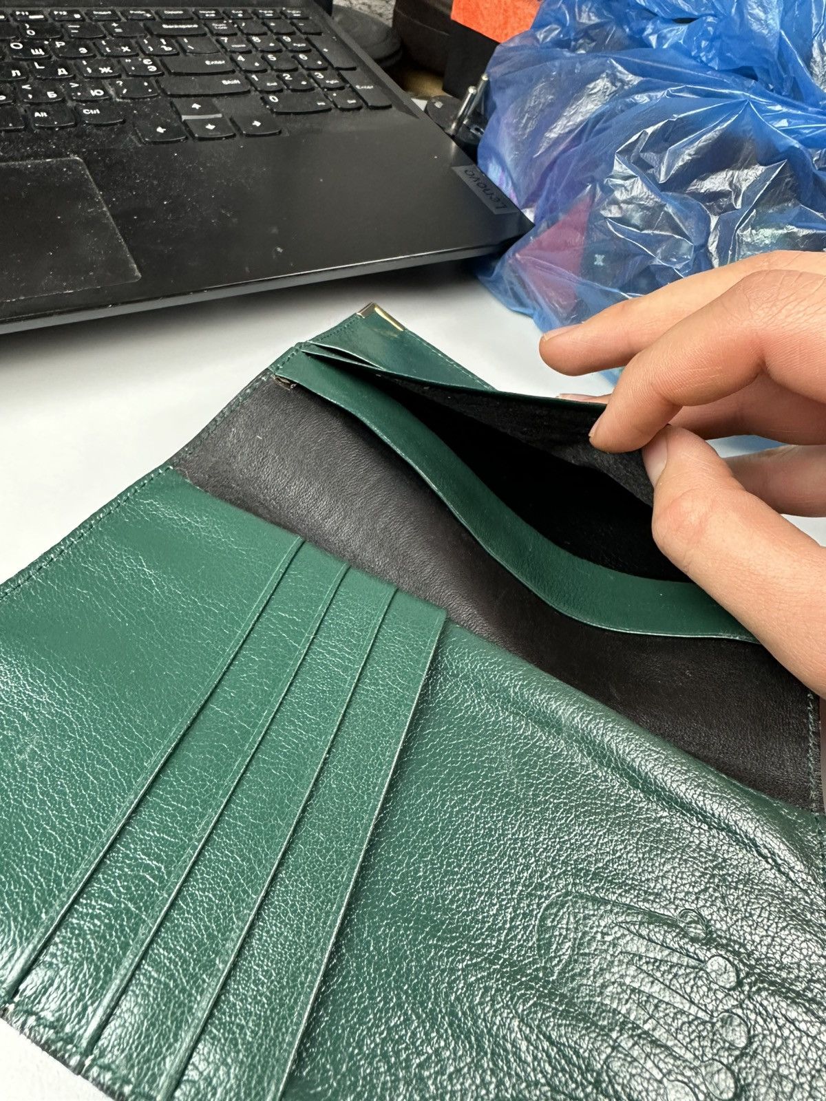 Rolex Rolex Green Leather Document Holder Size ONE SIZE - 8 Thumbnail