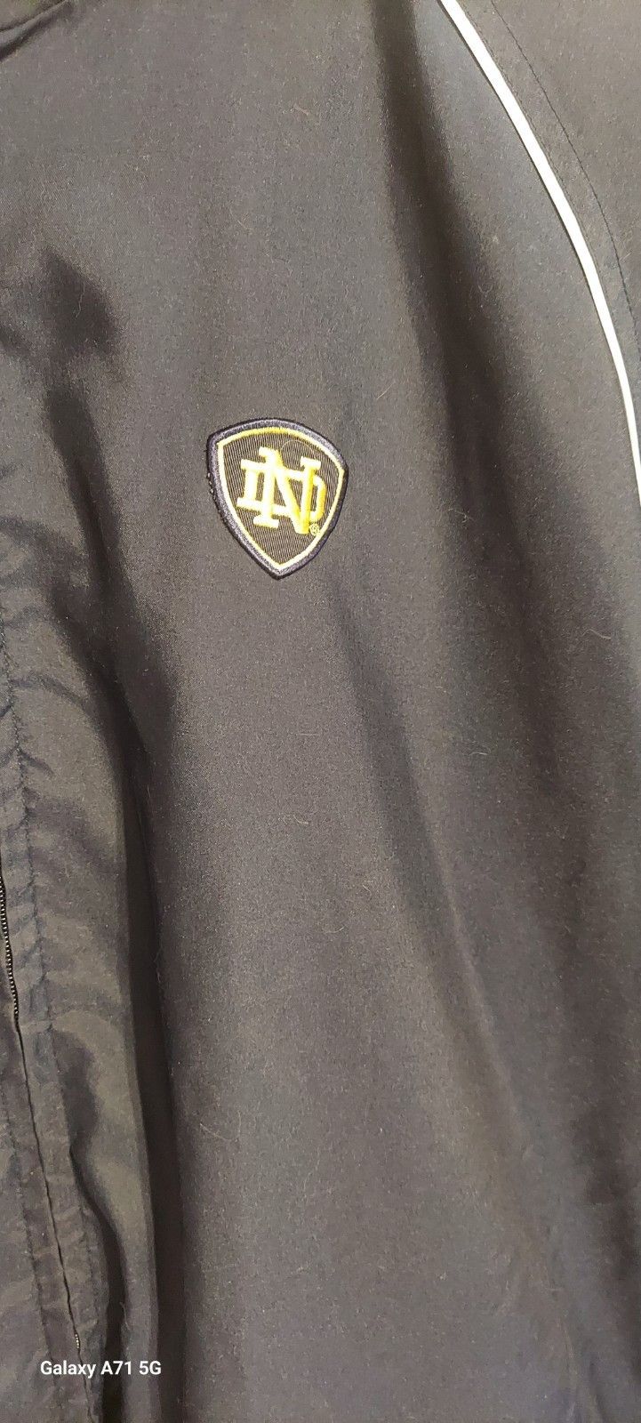 Adidas Adidas University Of Notre Dame Windbreaker Size Extra Larg Size US XL / EU 56 / 4 - 4 Thumbnail