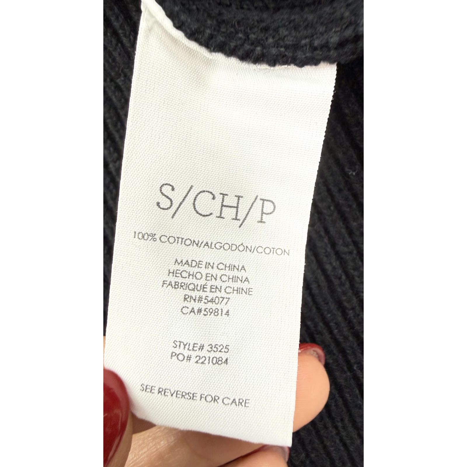 Vintage Cabi Sweater Womens Small Black Ribbed Knit Cropped Pullover Crewneck Curved Hem Size S / US 4 / IT 40 - 4 Thumbnail