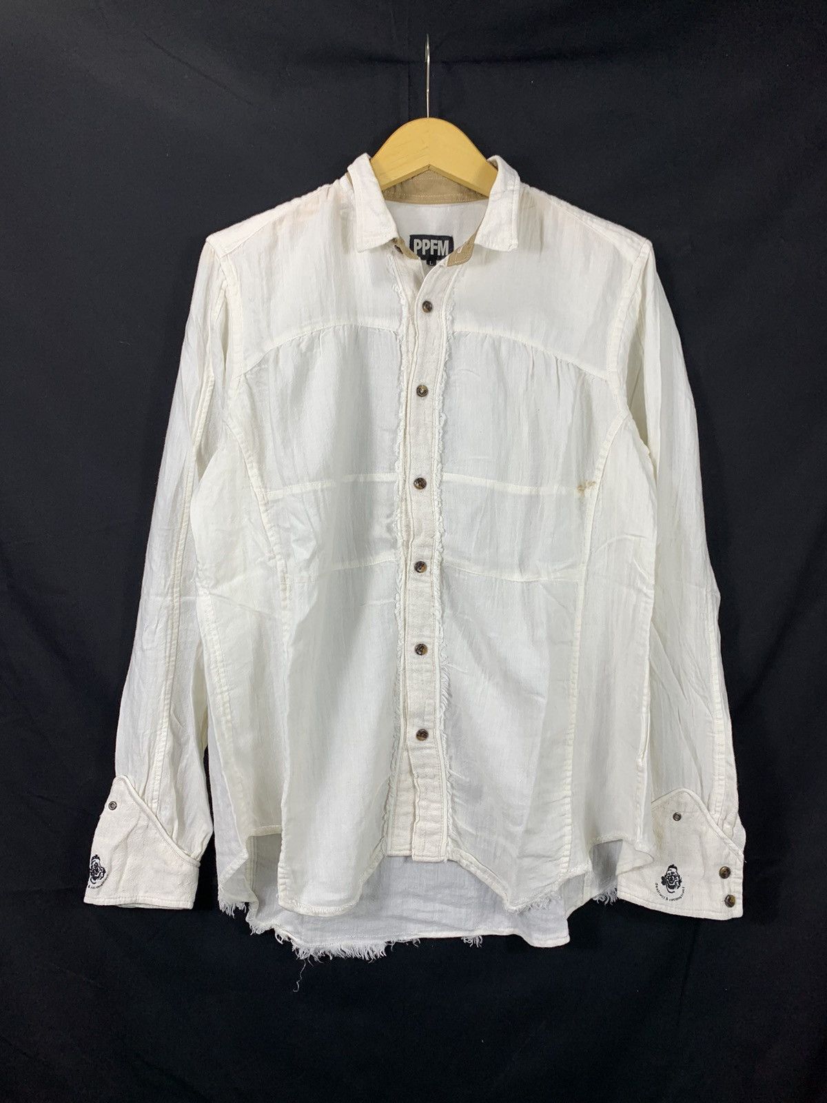 PPFM SICK JAPANESE PPFM TIE BUTTON SHIRT PUNK STYLE Size US L / EU 52-54 / 3 - 1 Thumbnail