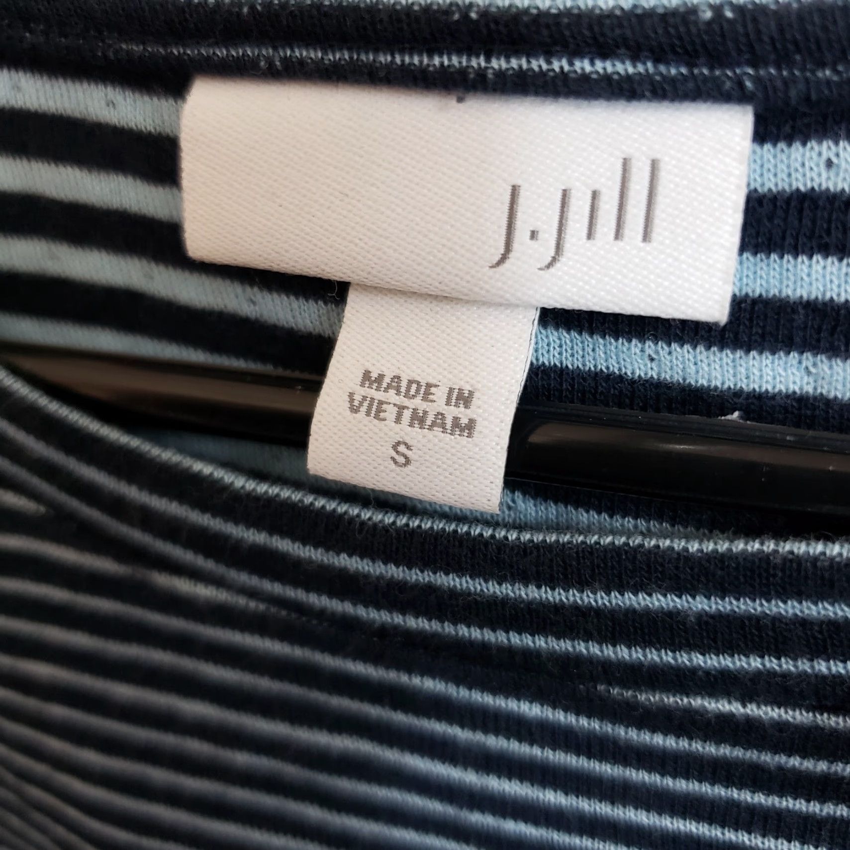 J. Jill J Jill Dress Womens Small Blue Striped Long Sleeve Cotton Size S / US 4 / IT 40 - 5 Thumbnail