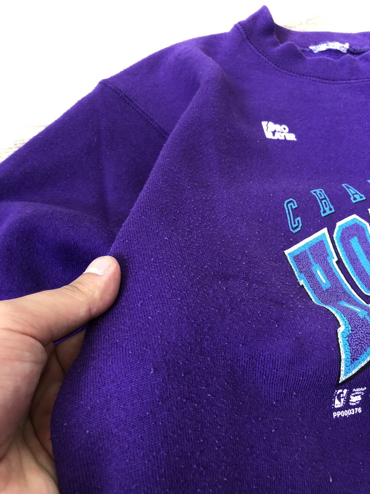 NBA Vintage 90s NBA Charlotte Hornets Pro Player Sweatshirt Size US S / EU 44-46 / 1 - 4 Thumbnail