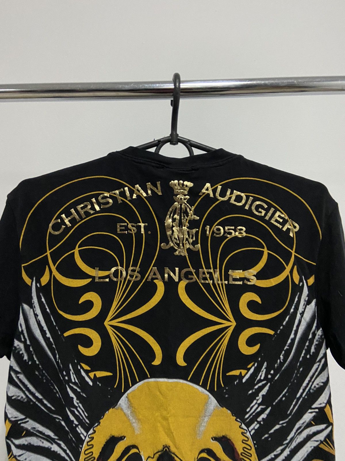 Christian Audigier × Vintage Christian audigier big logo skull 💀 t shirt vintage Size US M / EU 48-50 / 2 - 5 Thumbnail