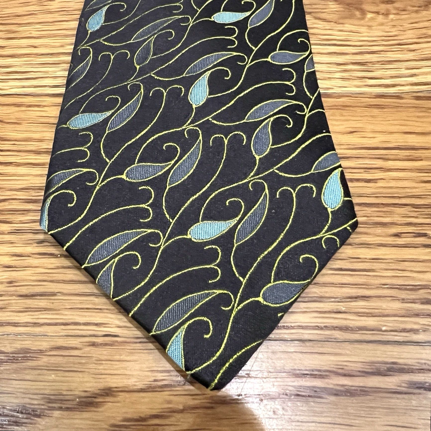 Ted Baker Ted Baker Tie Men 57-60 Classic Multicolor Blue Paisley Silk Designer Mens Size ONE SIZE - 2 Thumbnail