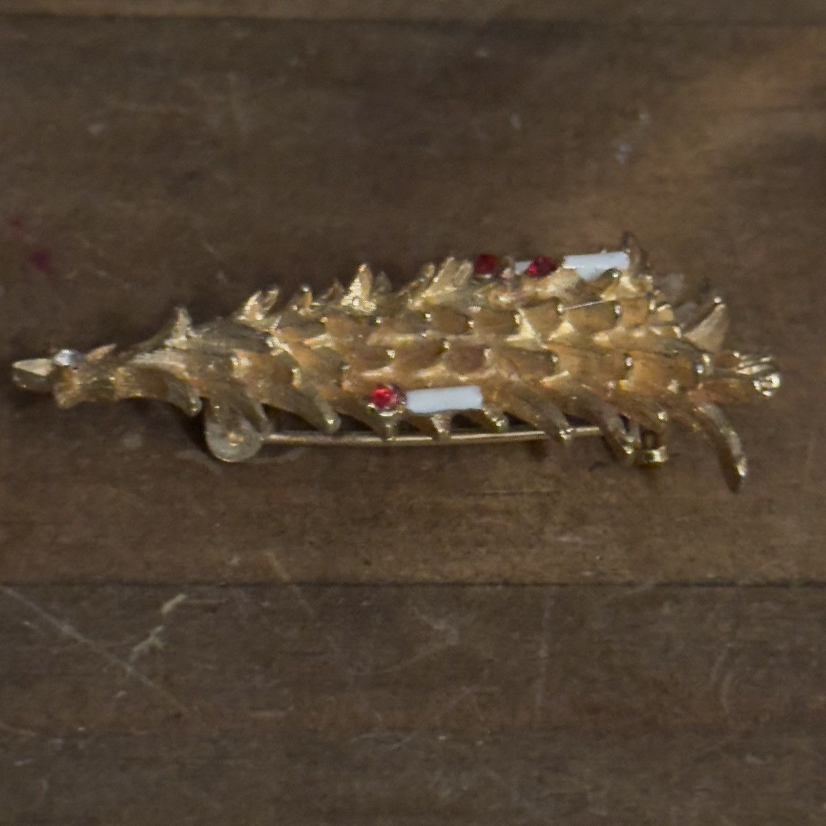 Vintage Vintage Roma gold tone Christmas tree brooch Size ONE SIZE - 2 Thumbnail