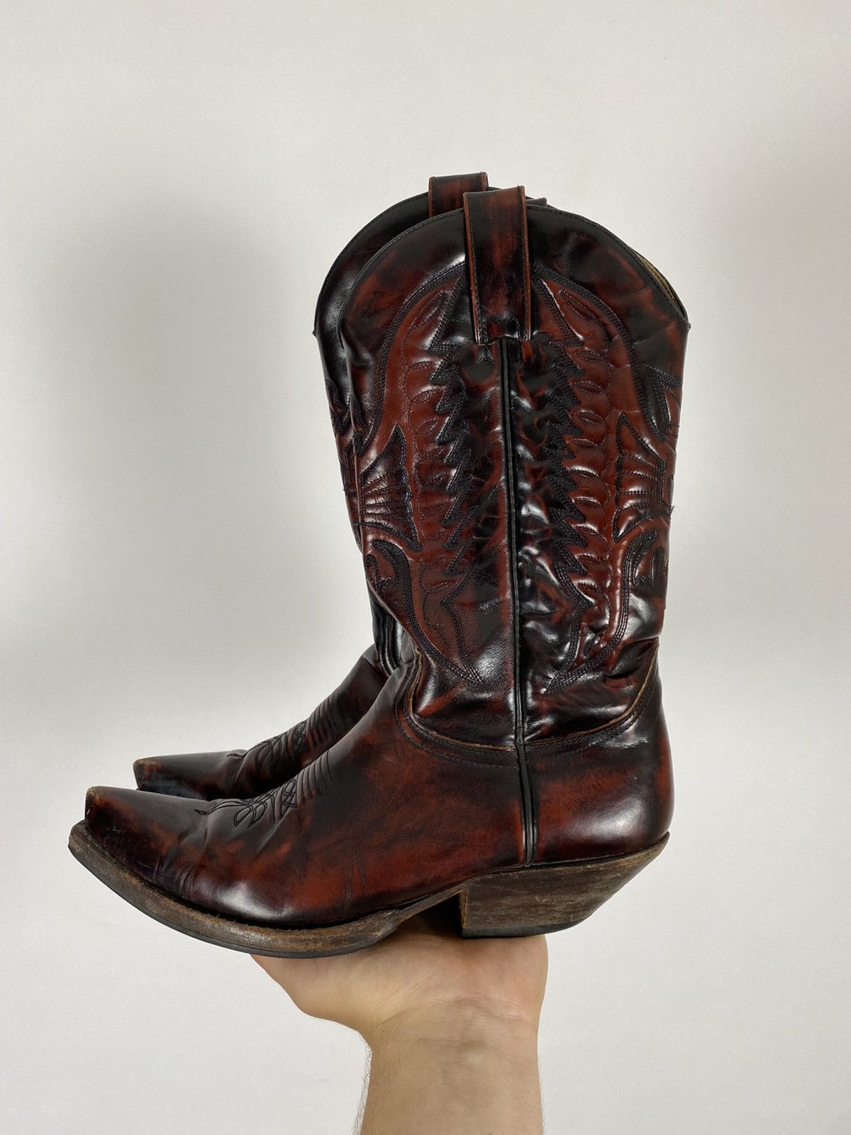 Sendra Sendra Style 2073 Cuervo Leather Western Cowboy Boots Size US 8 / EU 41 - 9 Thumbnail