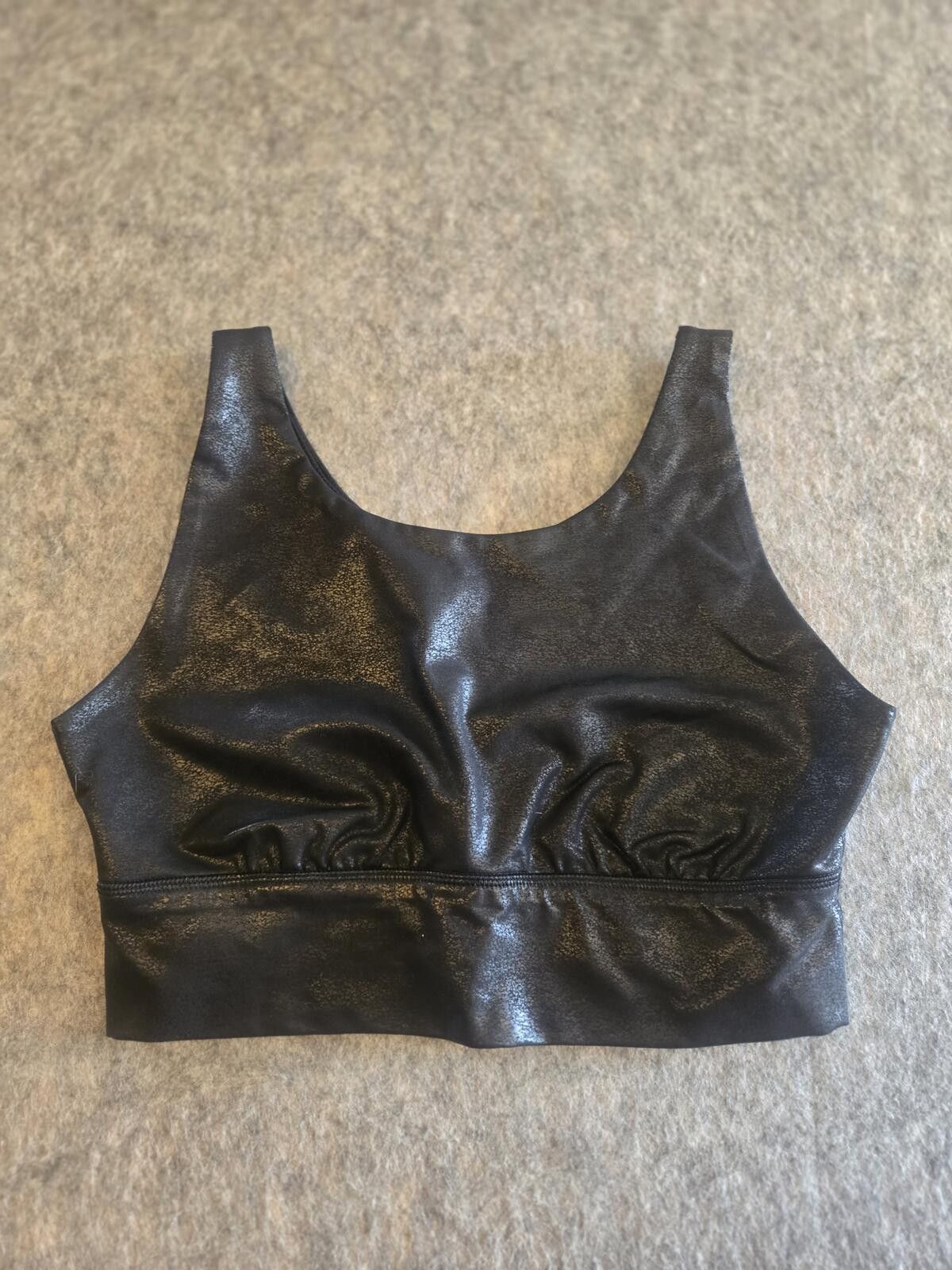 Other Shiny Crop Tank Top Sz M Y2K Whimsigoth Size M / US 6-8 / IT 42-44 - 2 Thumbnail