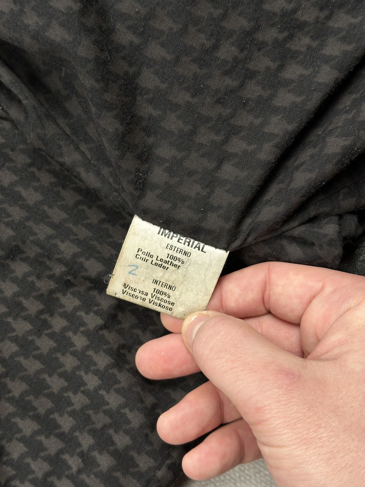 Imperial Imperial Vintage Black Leather Jacket Made in Italy Archive Size L / US 10 / IT 46 - 13 Thumbnail