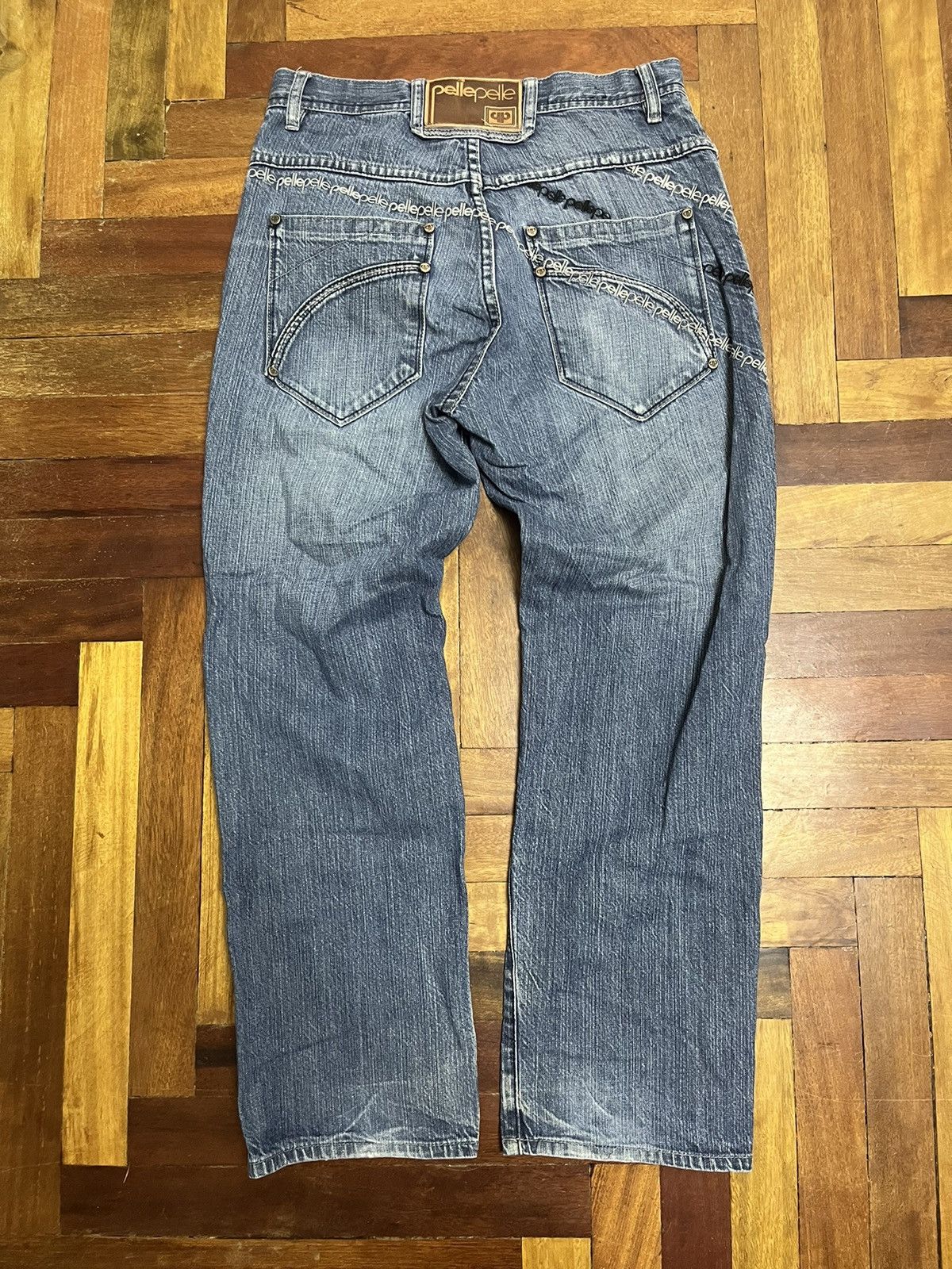 Pelle Pelle × Vintage Pelle Pelle Vintage Rap Baggy Jeans Size US 30 / EU 46 - 2 Thumbnail