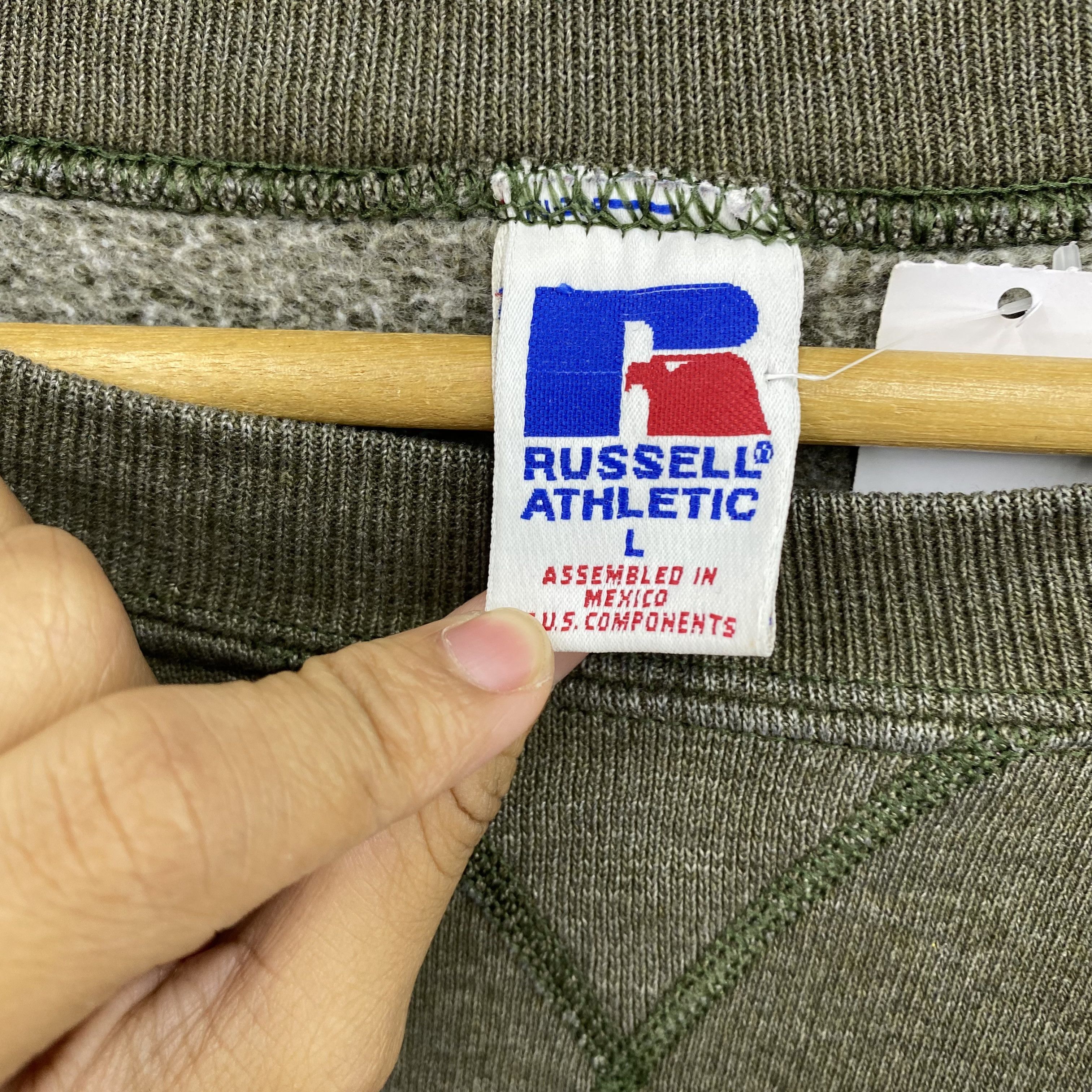 Russell Athletic Vintage Russell Athletic Sweater 90s Faded Style Sweatshirt Size US XL / EU 56 / 4 - 4 Thumbnail