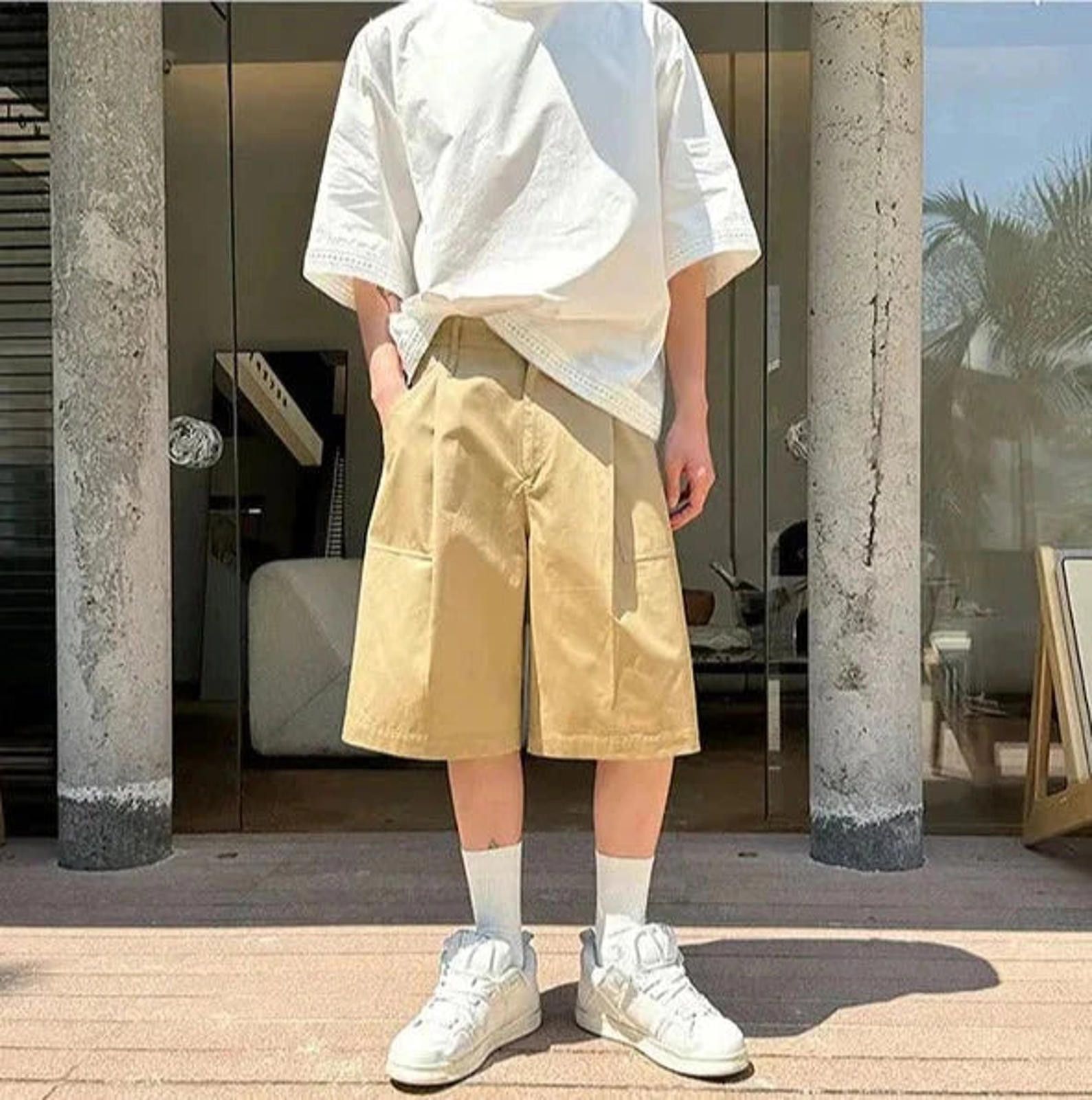 Vintage Long Length Carpenter Shorts Size US 32 / EU 48 - 5 Thumbnail