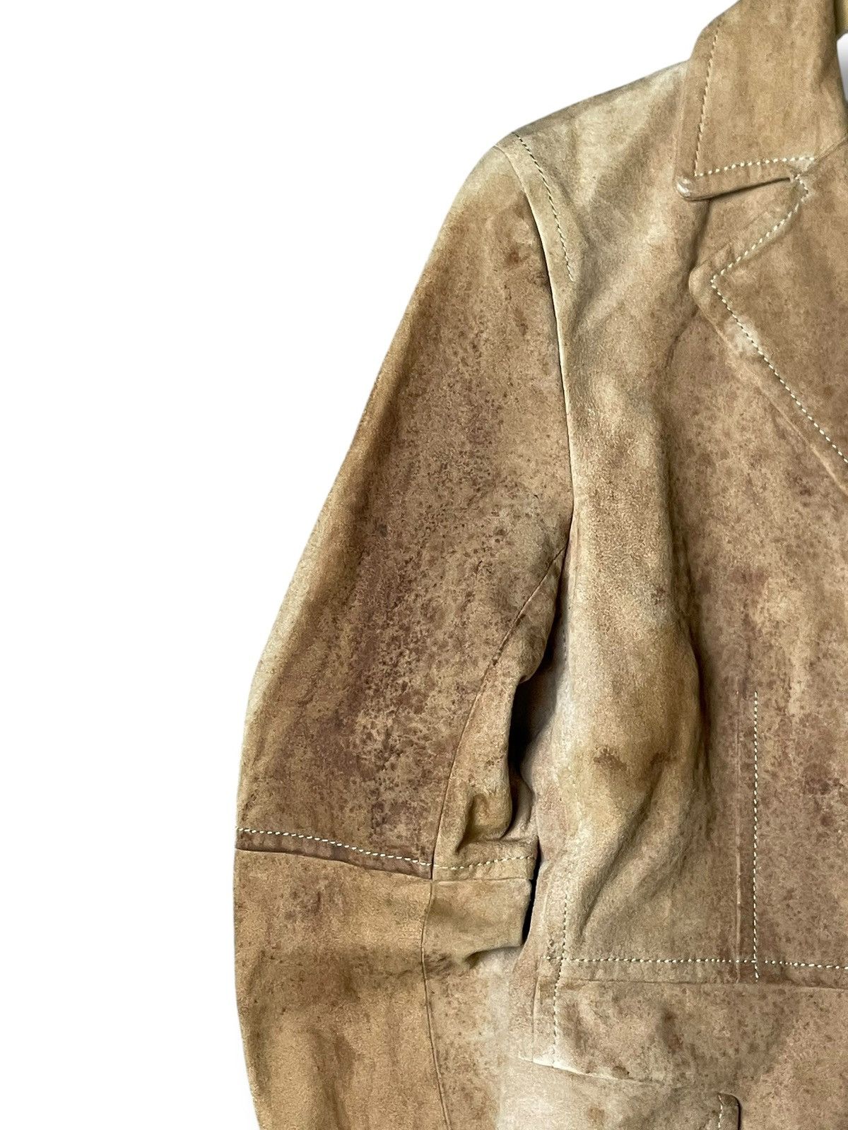 Trussardi × Vintage Trussardi Leather Suede Jacket (54) Size US XXS / EU 40 - 8 Thumbnail