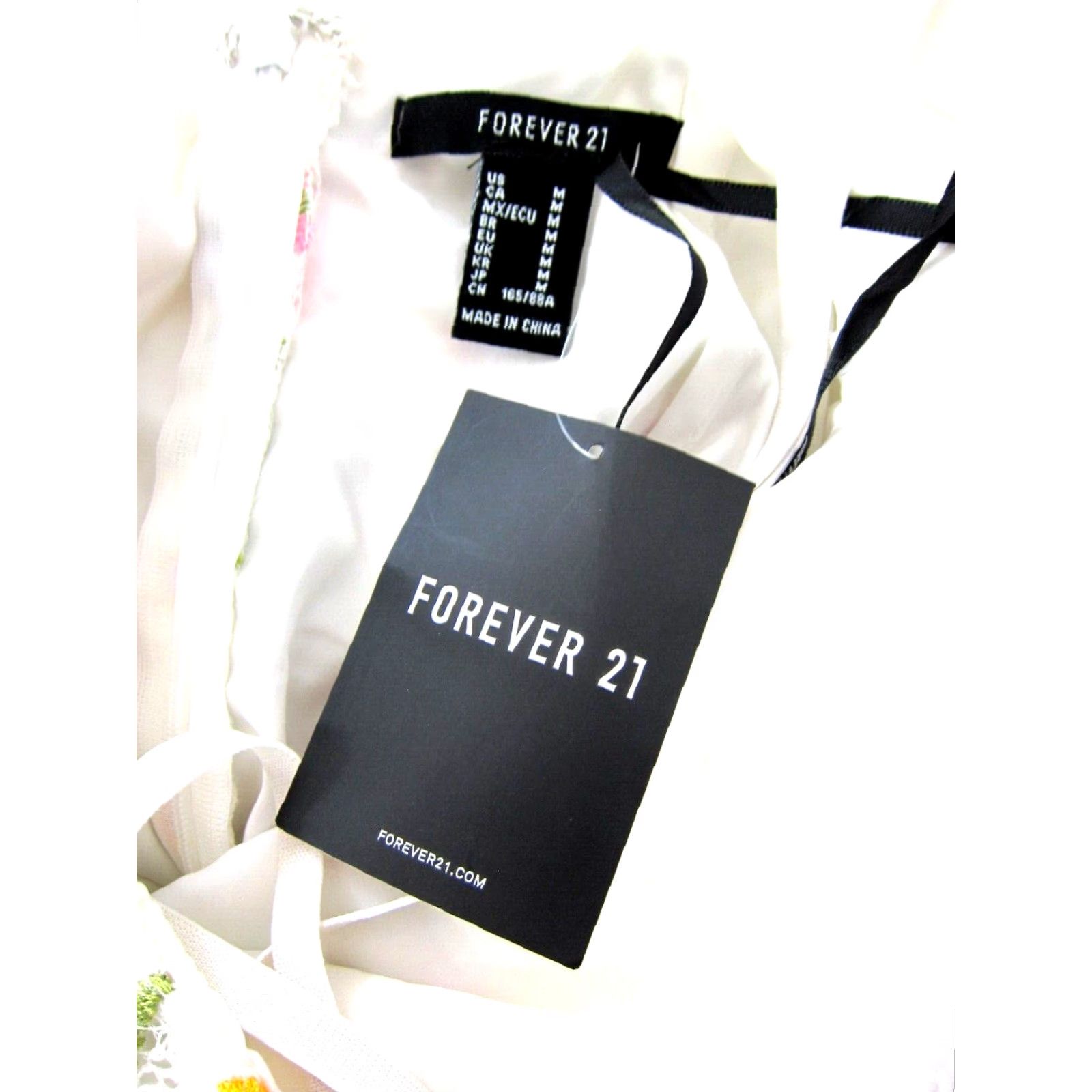 Forever 21 FOREVER 21 Slip Dress NWT Floral Lace White Pink Green M Dress Women Size M / US 6-8 / IT 42-44 - 4 Thumbnail